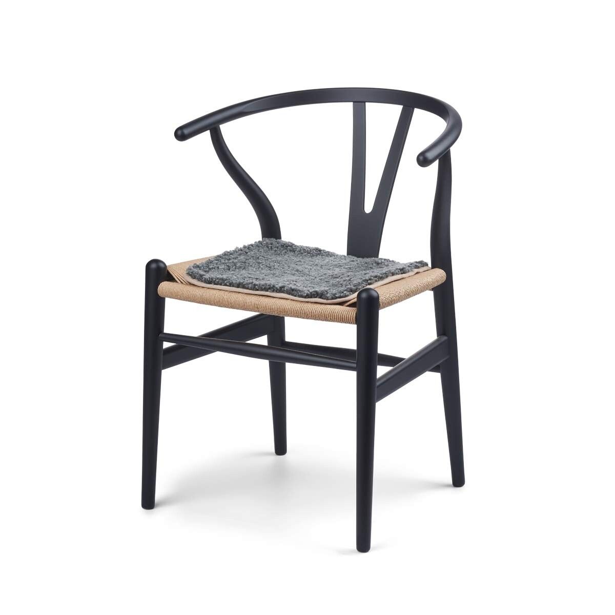 Langharige Schapenvacht Seat Cover Zero Waste Grafiet