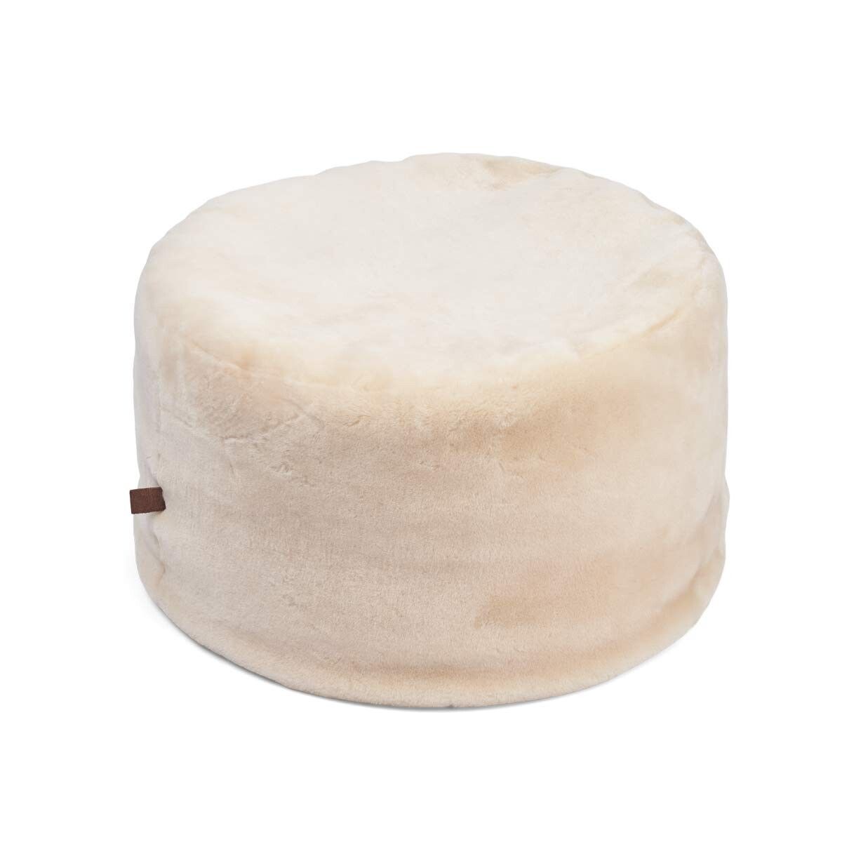 Ronde Moccasin Poef | ø55xH46cm Natuurlijk
