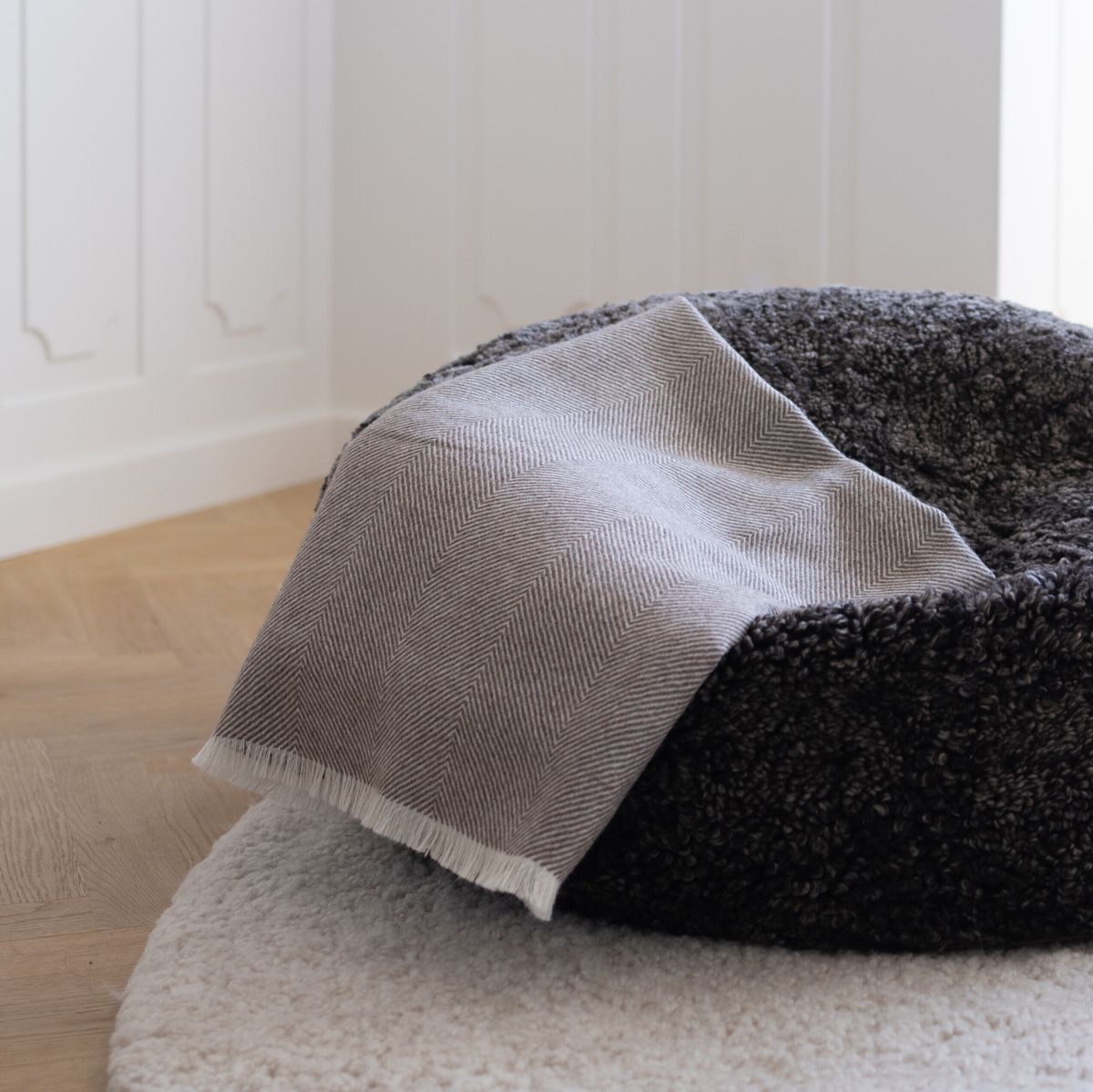 Sidsley Plaid | 100% Alpacawol | 130x200 cm Donkerbruin