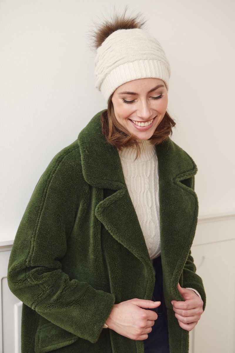 Sidse Pomponmuts Licht Beige/Mokka