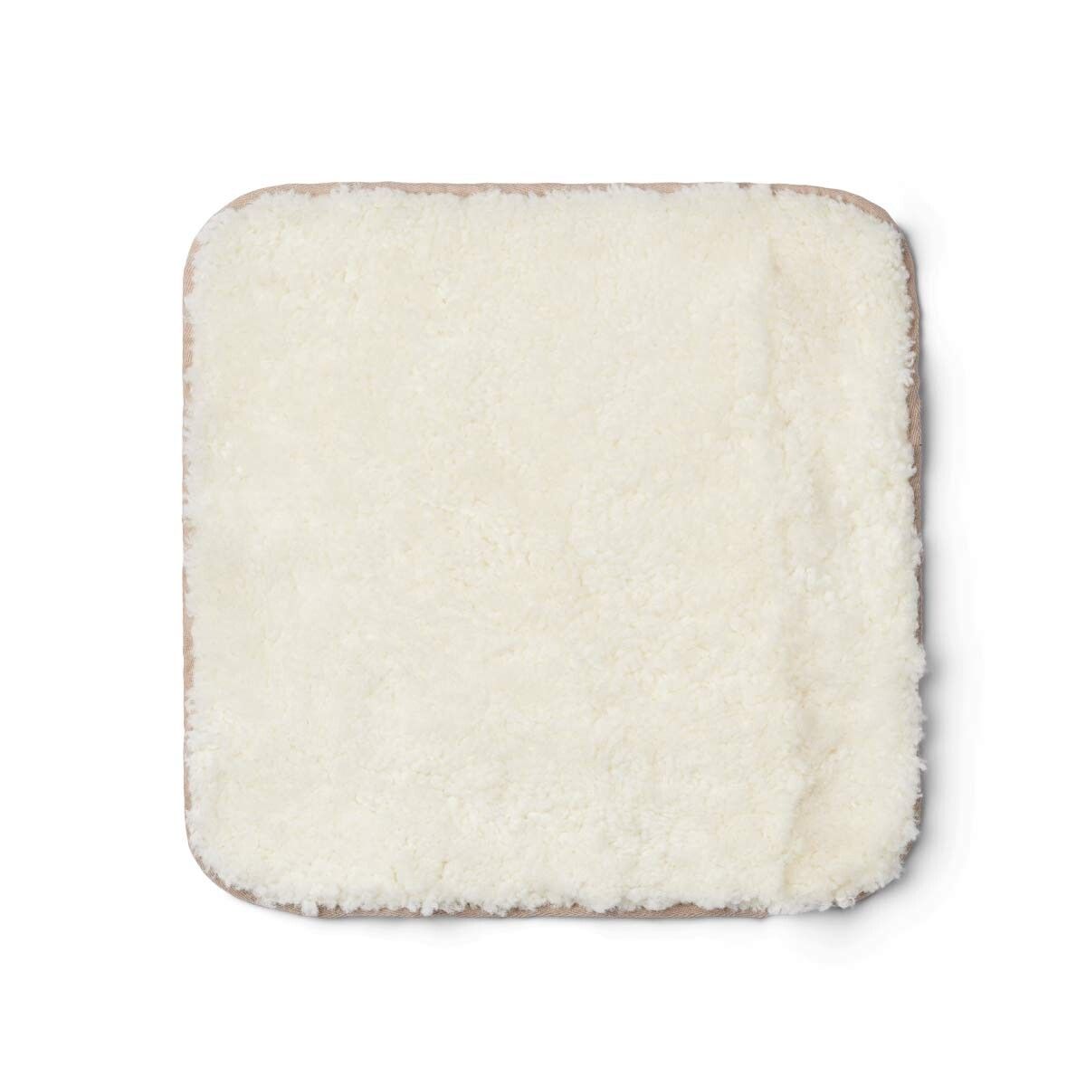 Langharige Schapenvacht Seat Cover Zero Waste Ivoor