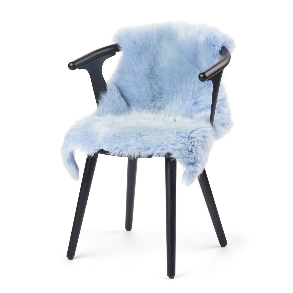 Nieuw- Zeelandse schapenvacht | Langharig | 100 cm Zomerhemel blauw
