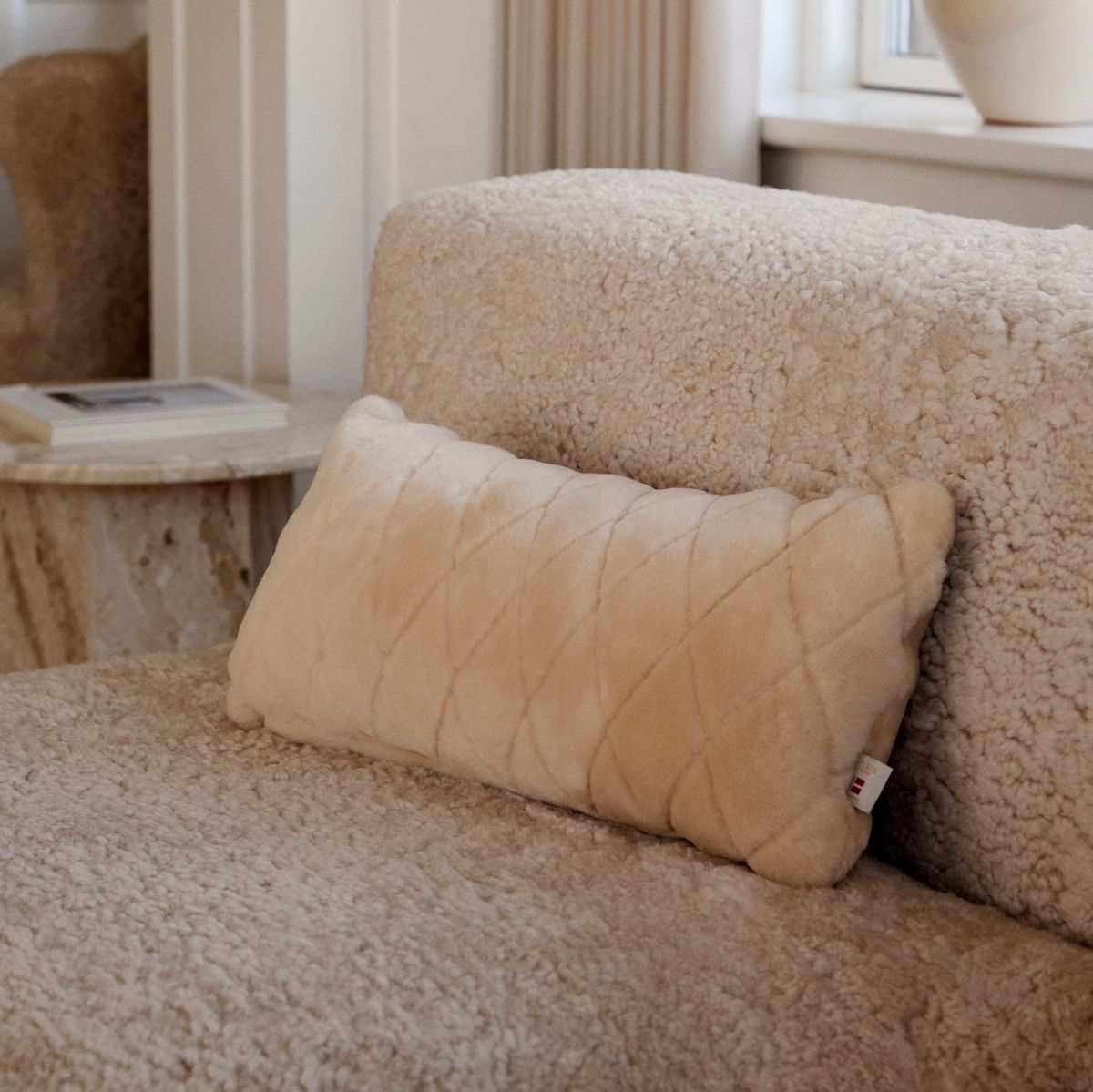 Mocassin Kussen | Dubbelzijdig Kastanje