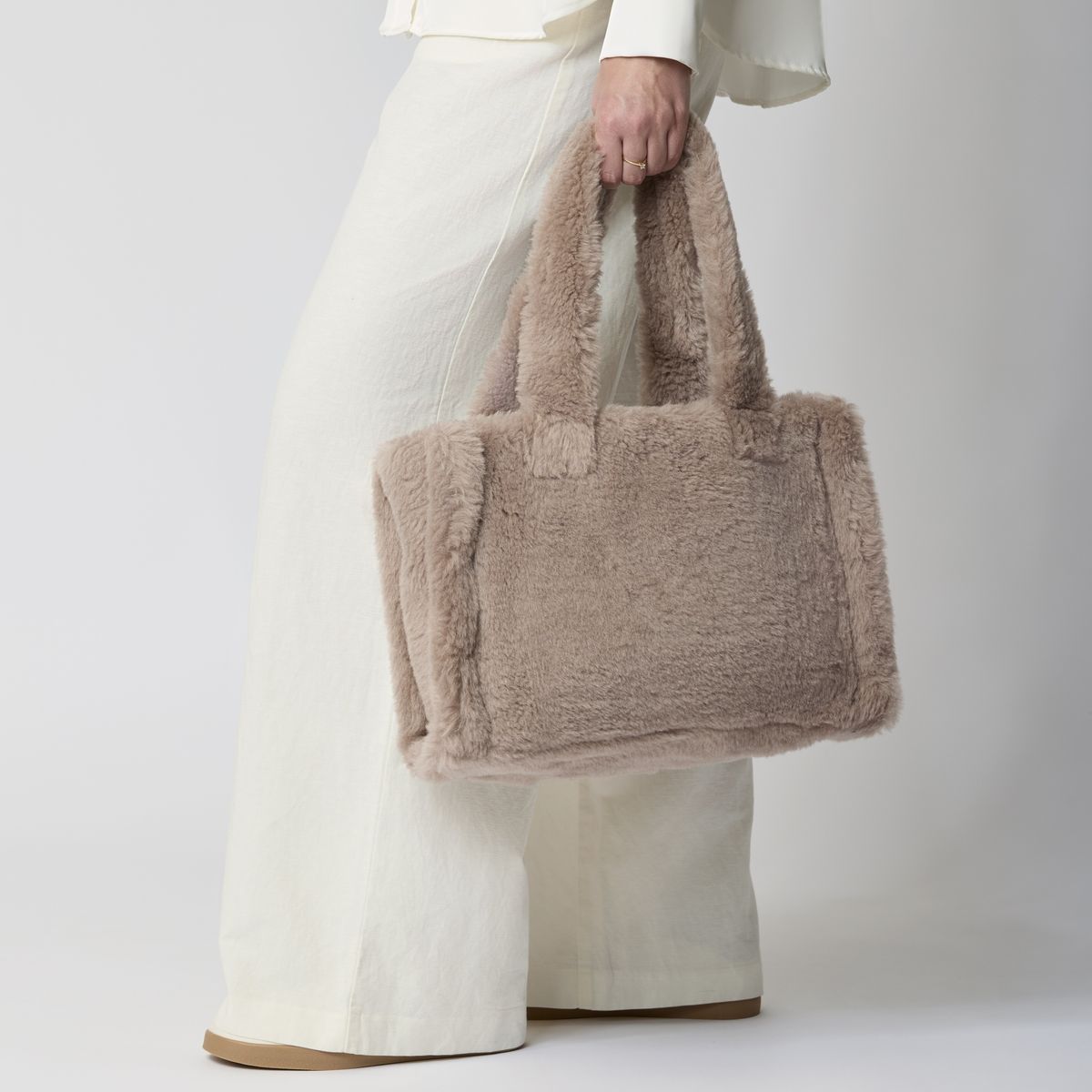 Mini Glory Shopper Leer Bruin