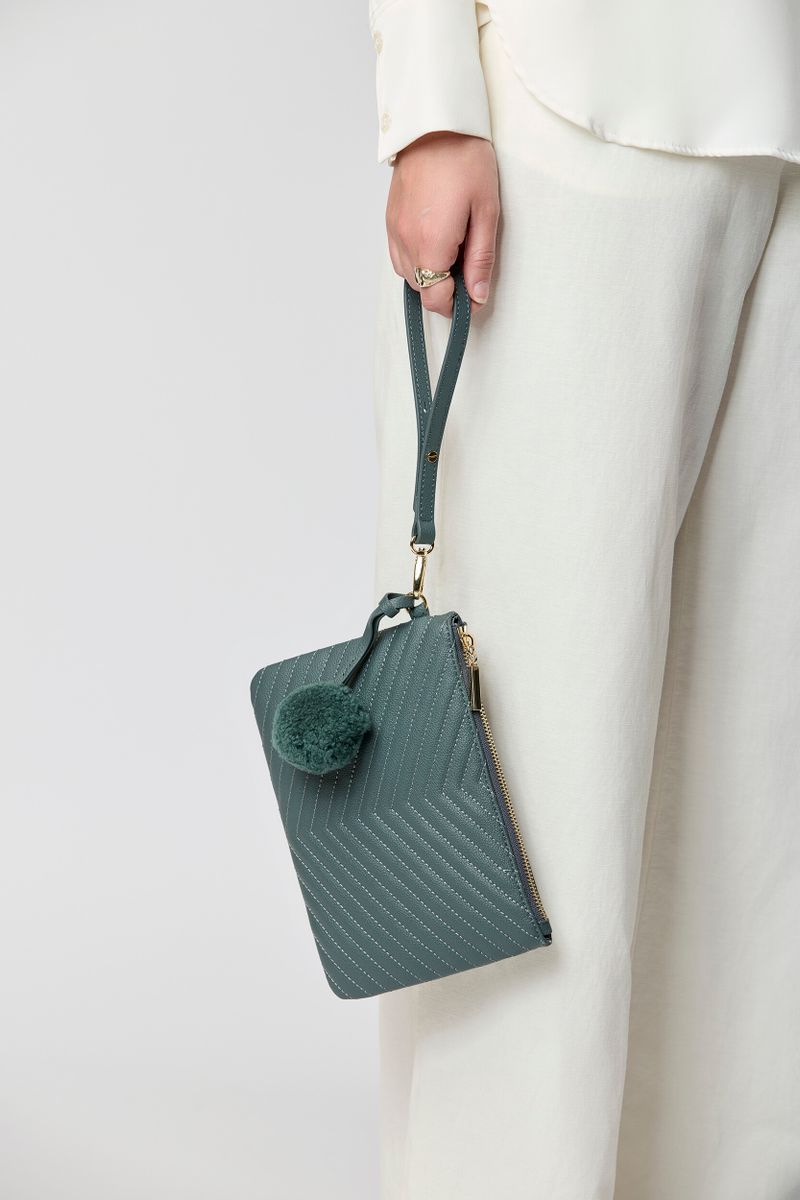 Helene Clutch Tas Blauw/Grijs