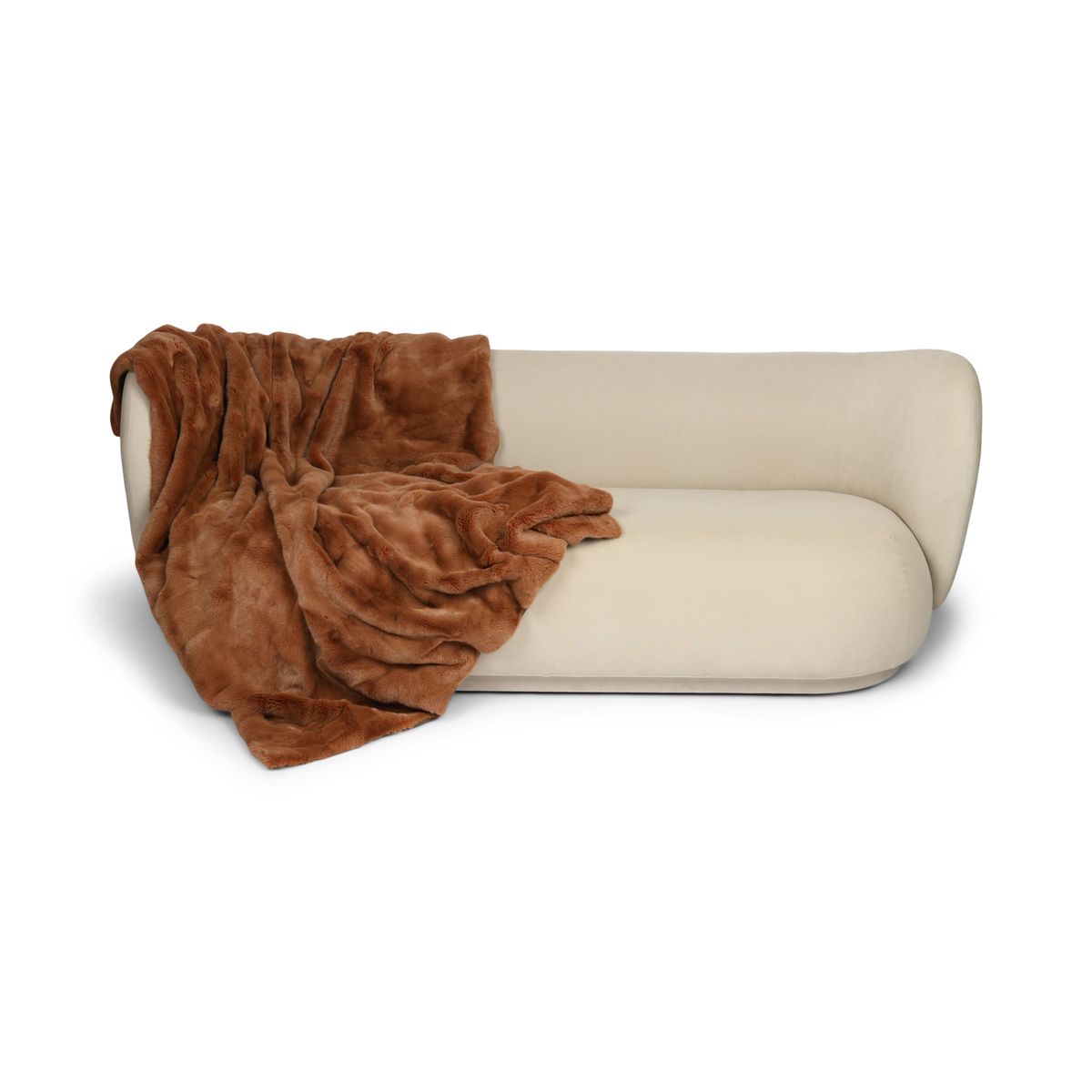 Nerts Plaid | Kasjmier Achterkant | Camel | 140x160 cm