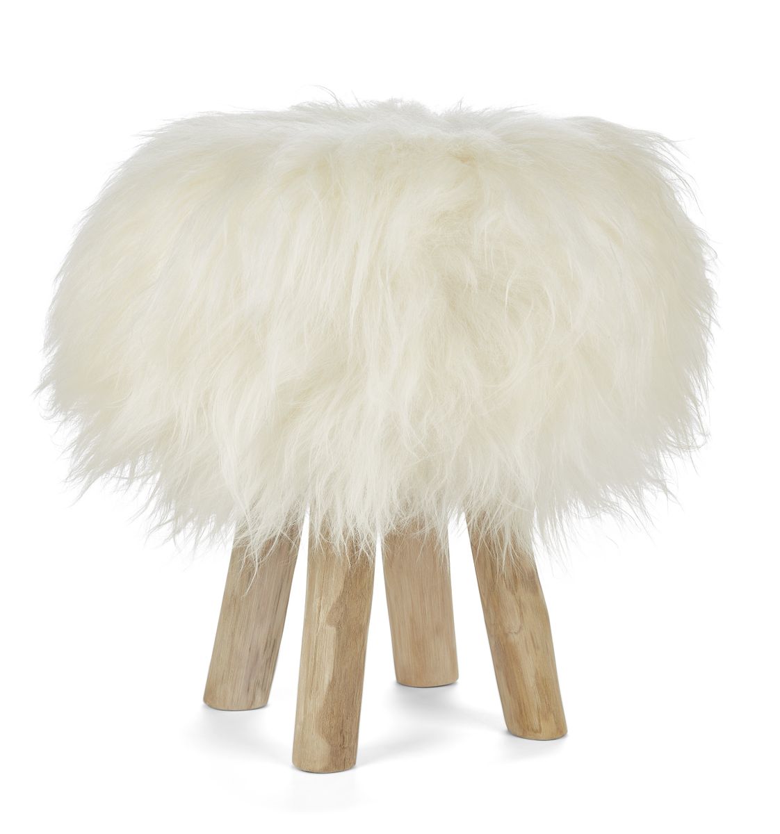 Theo Kruk + Cover | Eikenhouten poten | IJslandse Schapenvacht Off White