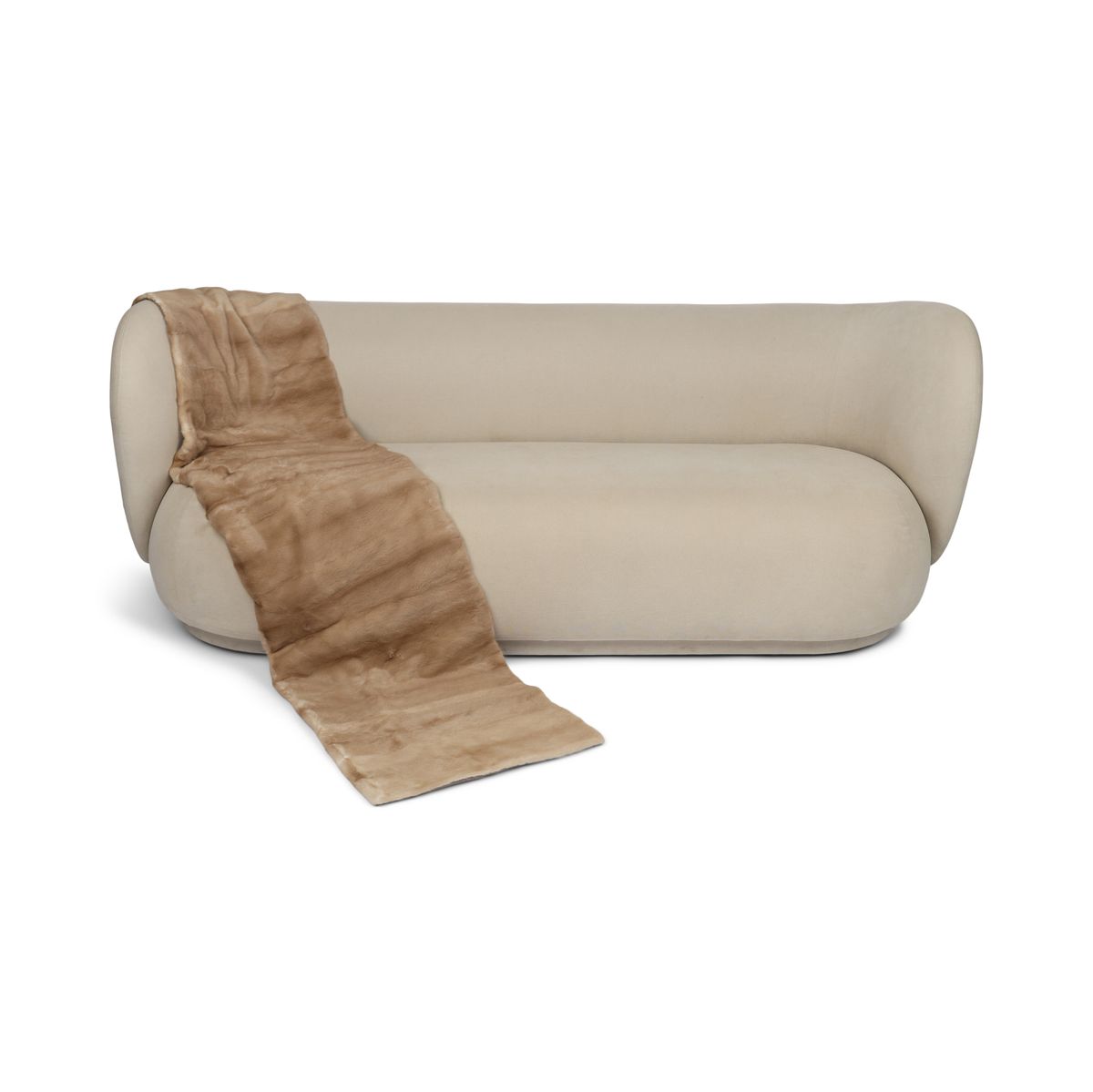 Nerts Plaid | Kasjmier Achterkant | Palomino | 50x204 cm