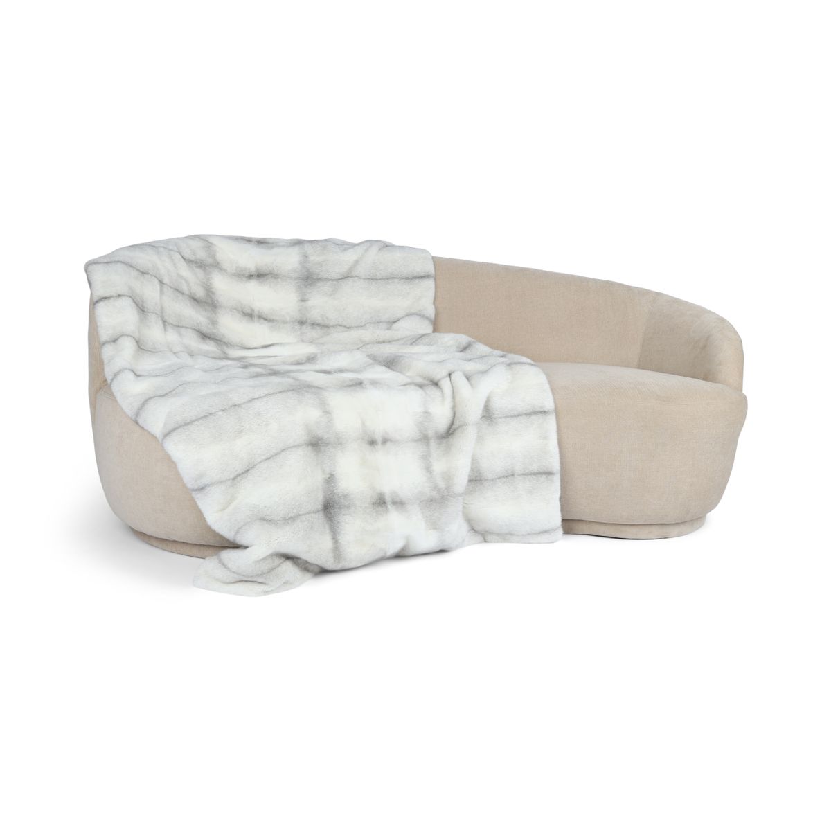 Deense Nerts Plaid | Kasjmier Achterkant | Sapphire Cross | 55x220 cm