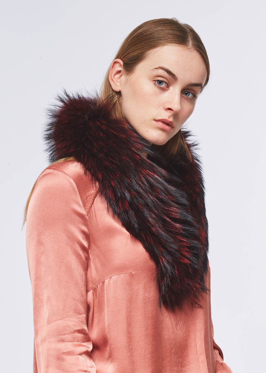 Klara Luxe Kraag Burgundy