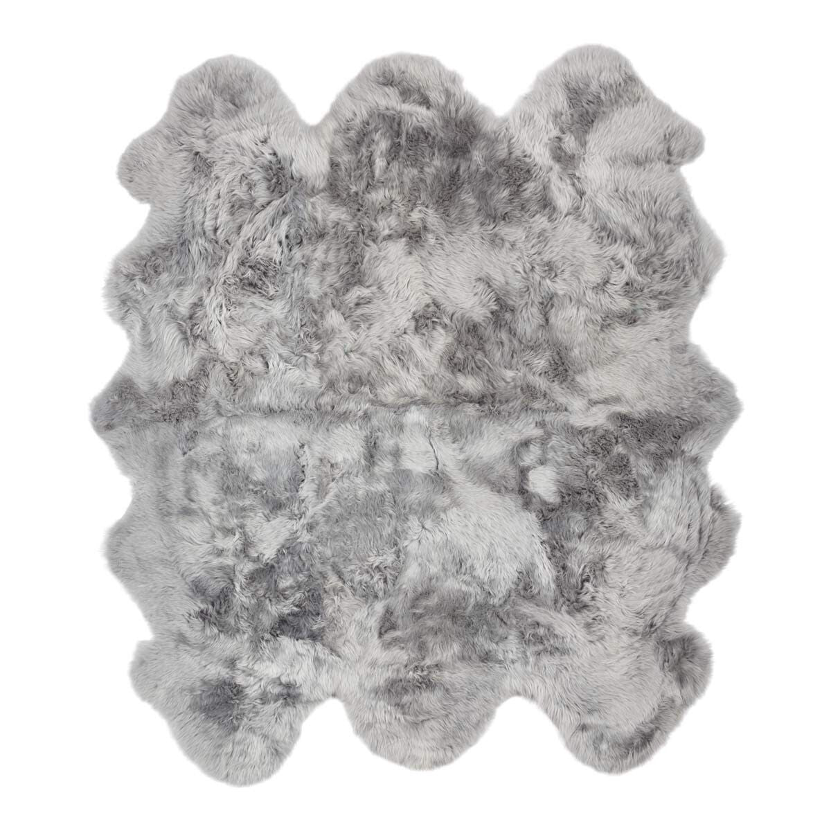 Nieuw- Zeelandse schapenvacht | Langharig | Zesdubbel Kleed 180x162 cm