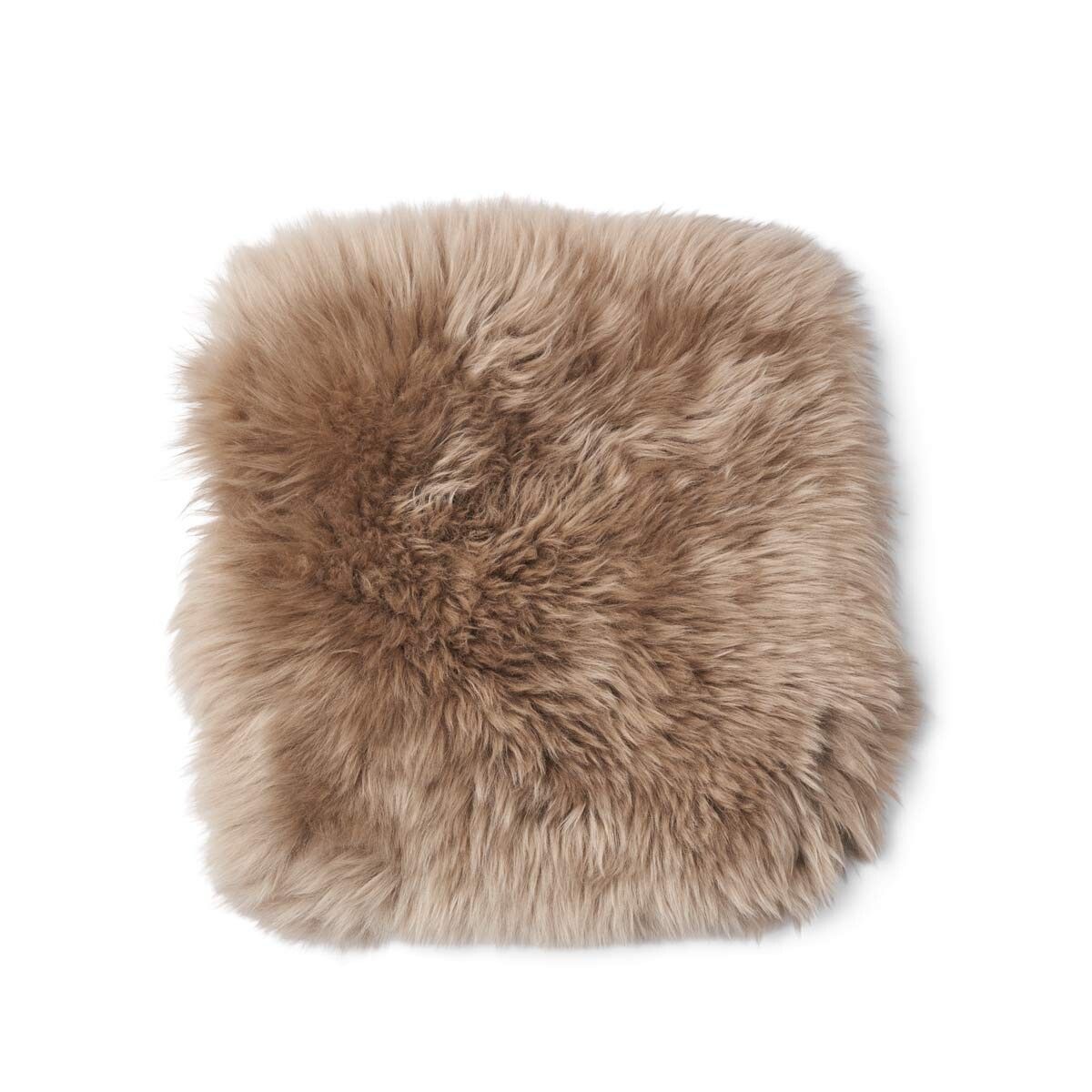 Langharige Schapenvacht Seat Cover Zero Waste Taupe