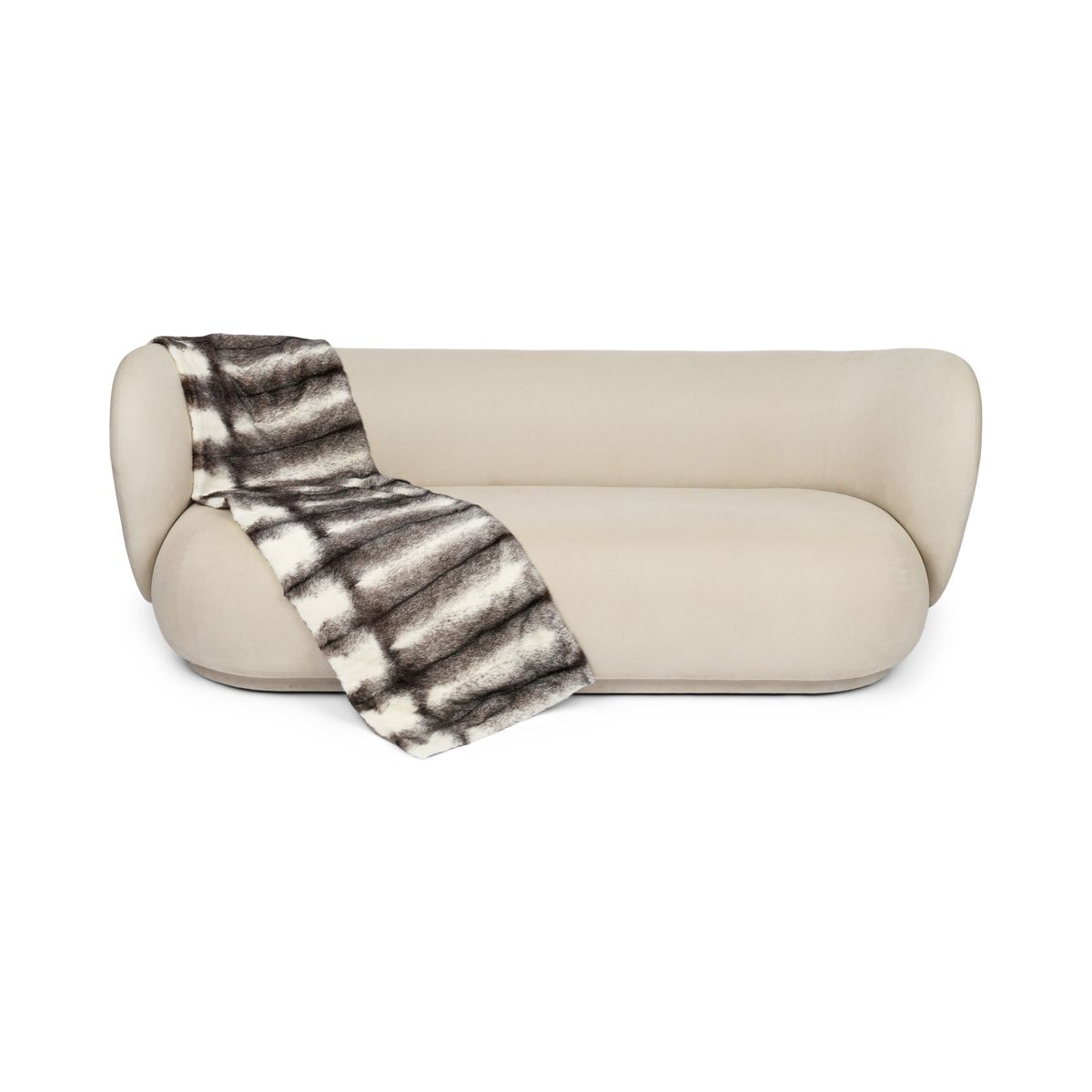 Nerts Plaid | Kasjmier Achterkant | Black Cross | 50x170 cm