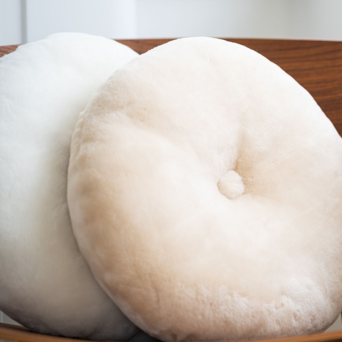 Mocassin Kussen | Dubbelzijdig | Ø45 cm Kastanje