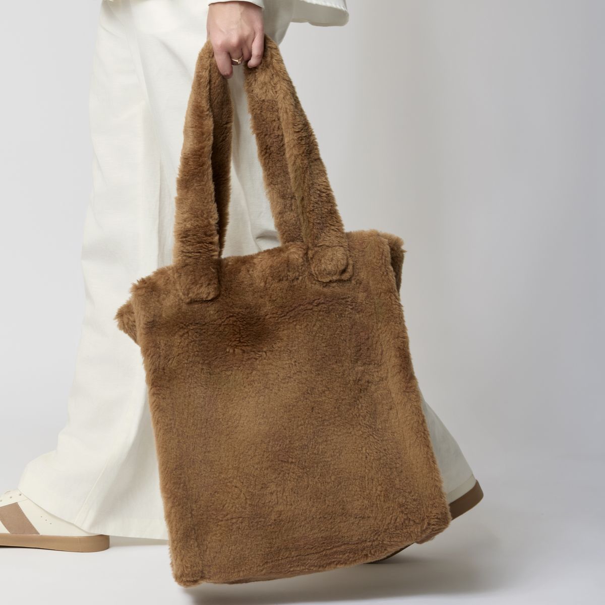 Maxi Glory Shopper Leer Bruin