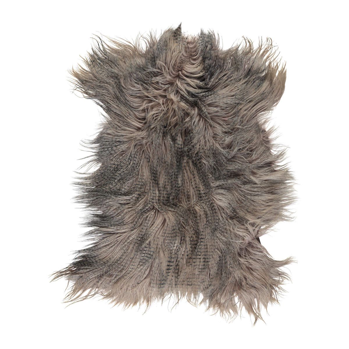 Geitenhuid uit Mongolië Stof Taupe