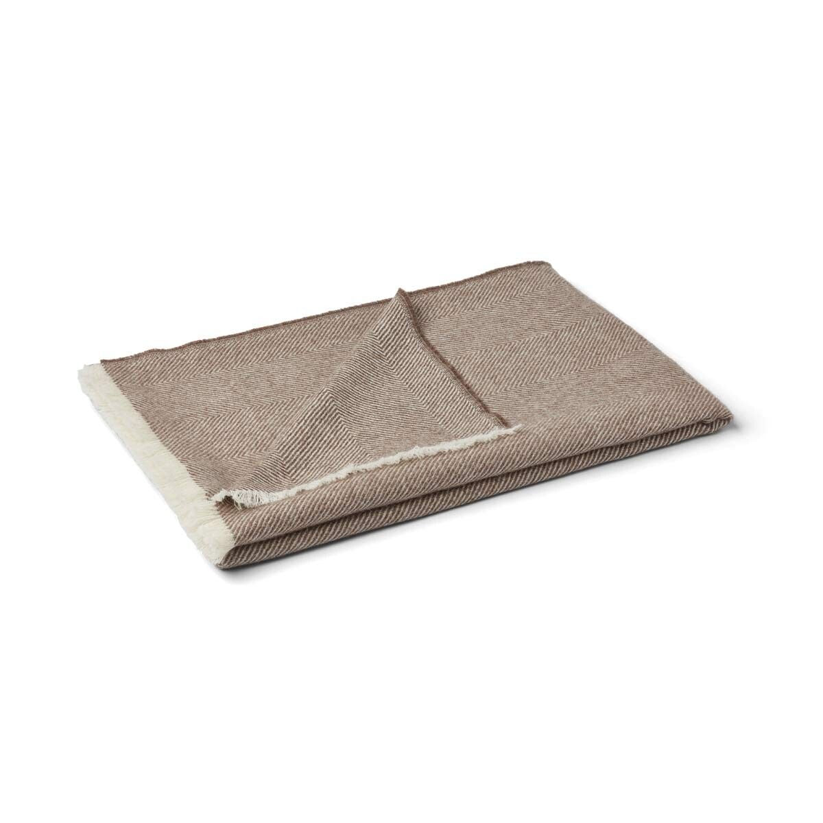 Sidsley Plaid | 100% Alpacawol | 130x200 cm Donkerbruin