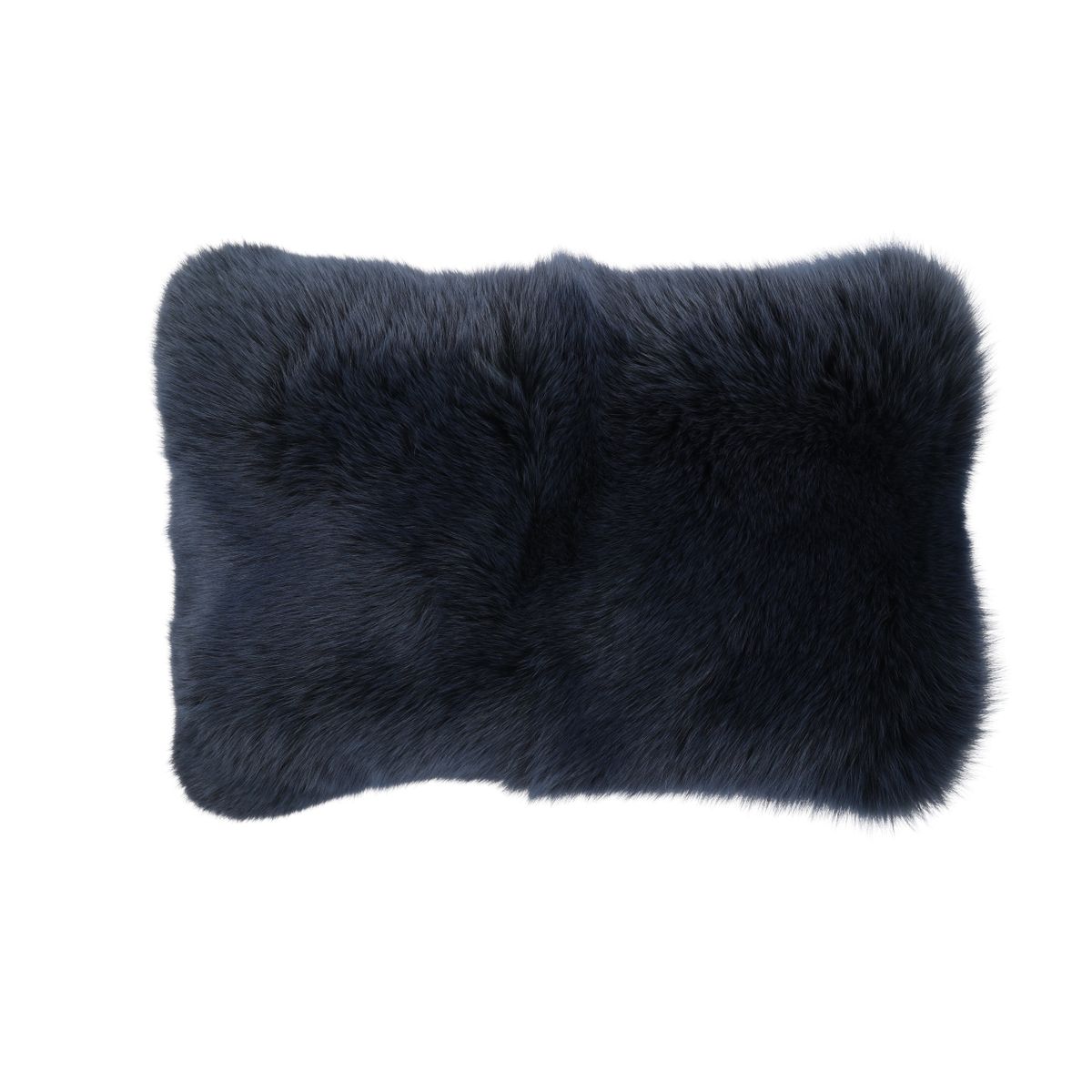 Premium Vos Kussen | Kasjmier Achterkant | Noorwegen | Blauw Indigo | 50x32 cm