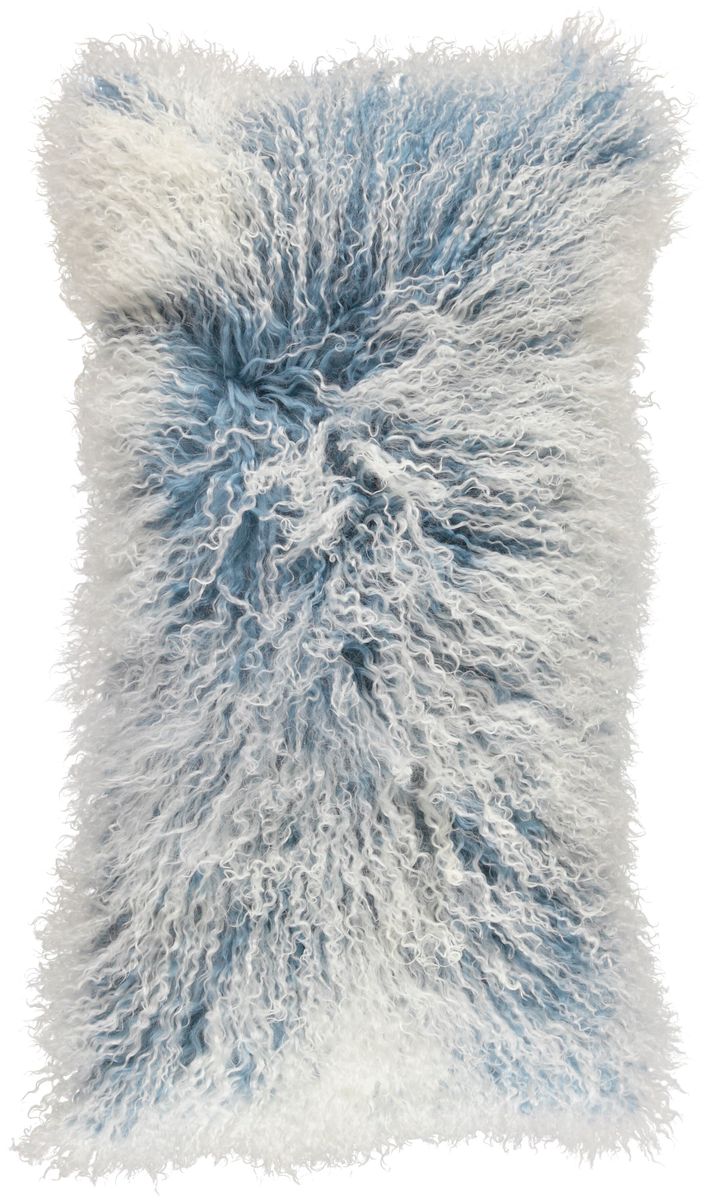 Curly Tibetaanse Schapenvacht Kussen | 28x56 cm