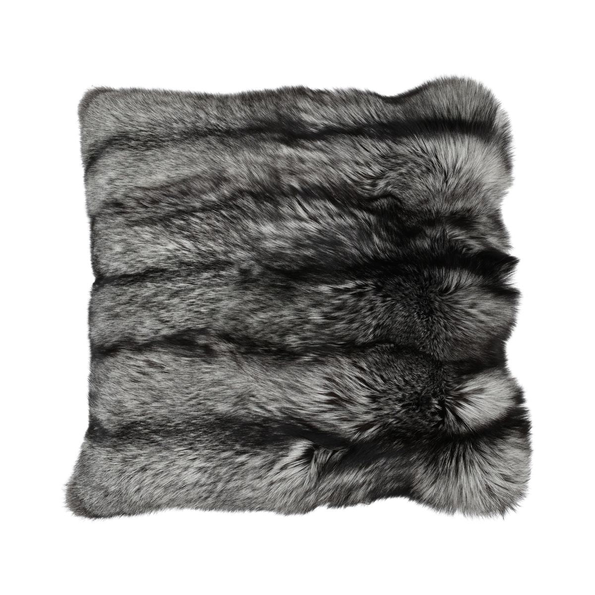 Premium Vos Kussen | Kasjmier achterkant | Noorwegen | Silver Fox | 80x80 cm