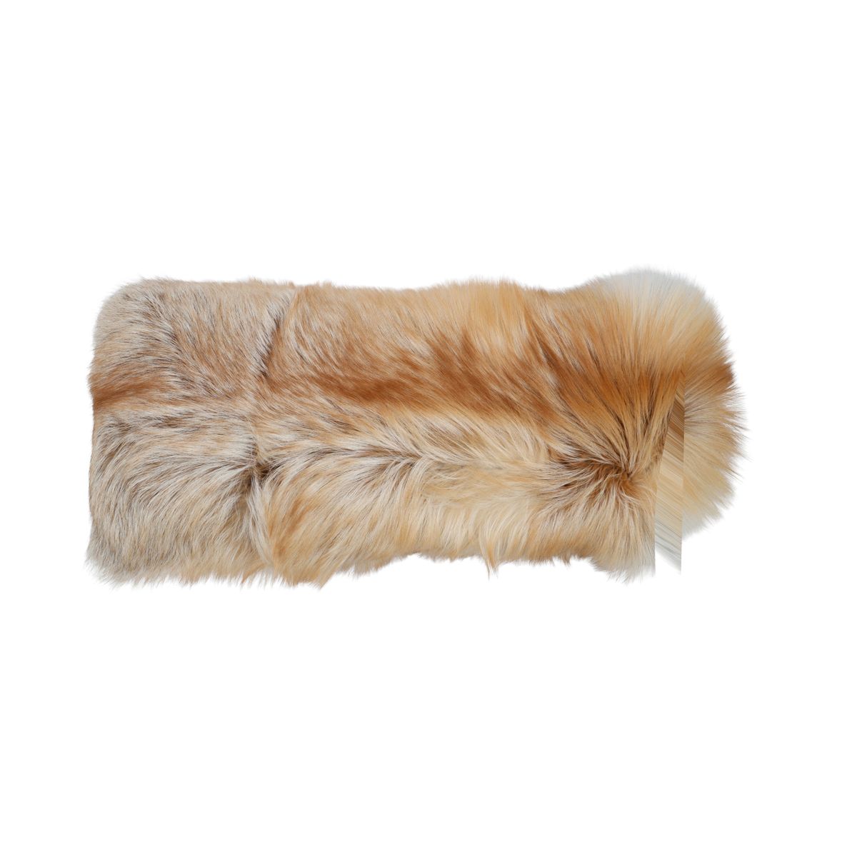 Premium Vos Kussen | Kasjmier Achterkant | Noorwegen | Licht Goud | 30x70 cm Licht Goud