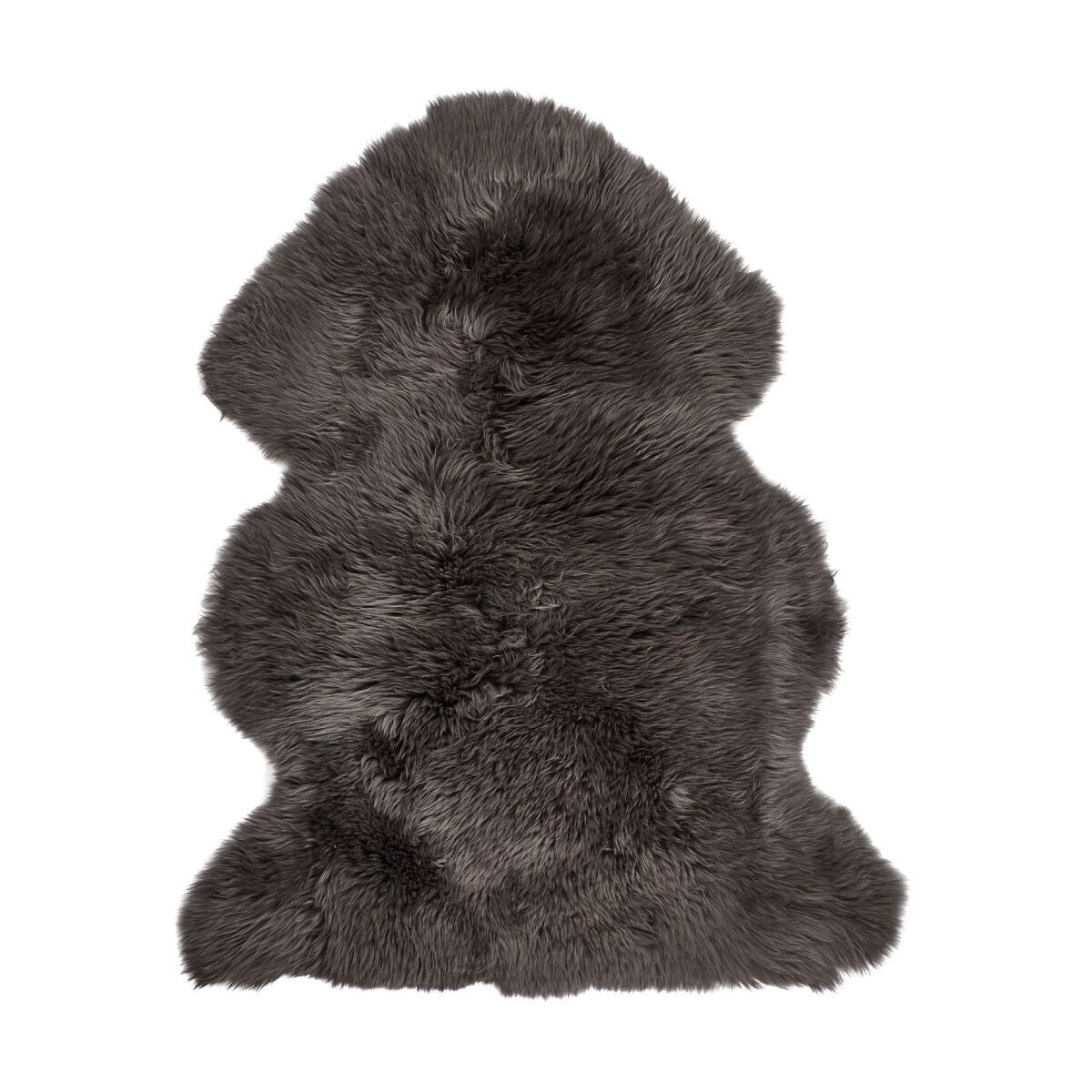 Nieuw- Zeelandse schapenvacht | Langharig | 115 x 60 cm Staal Grijs