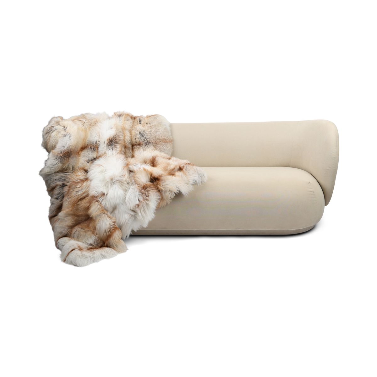 Premium Vos Plaid | Kasjmier achterkant | 150x150cm