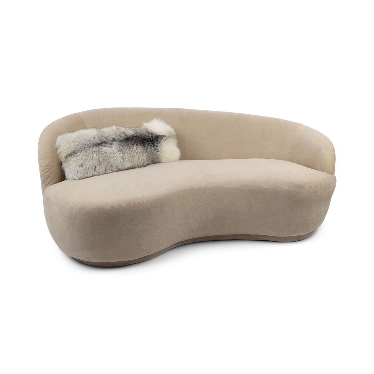 Premium Vos Kussen | Kasjmier achterkant | Noorwegen | Platinum Fox | 30x80 cm