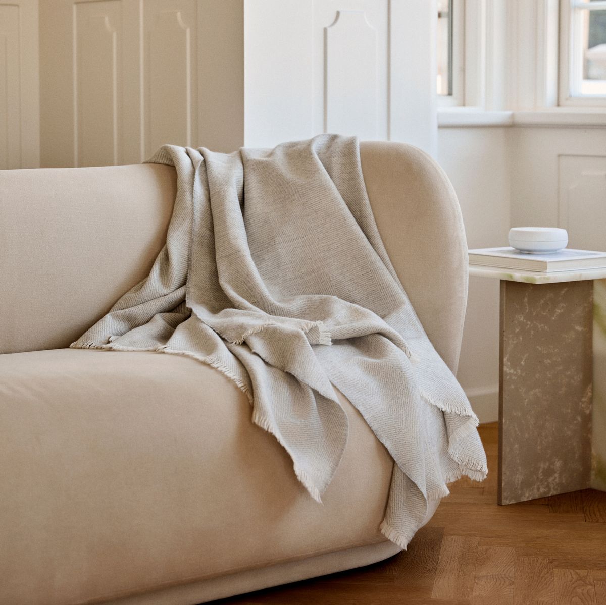 Sidsley Plaid | 100% Alpacawol | 130x200 cm Donkerbruin