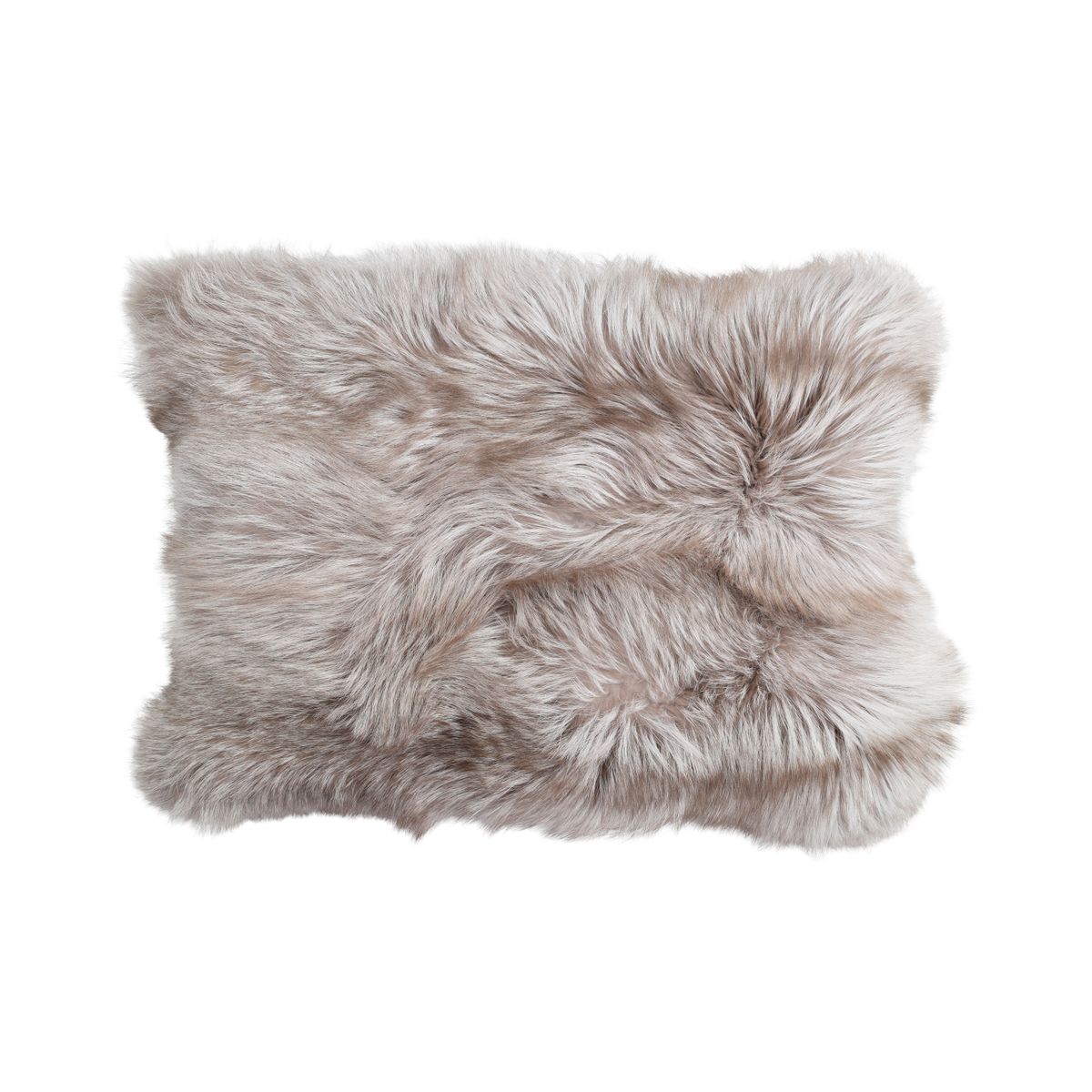 Premium Vos Kussen | Kasjmier Achterkant | Noorwegen | Nougat | 70x42 cm