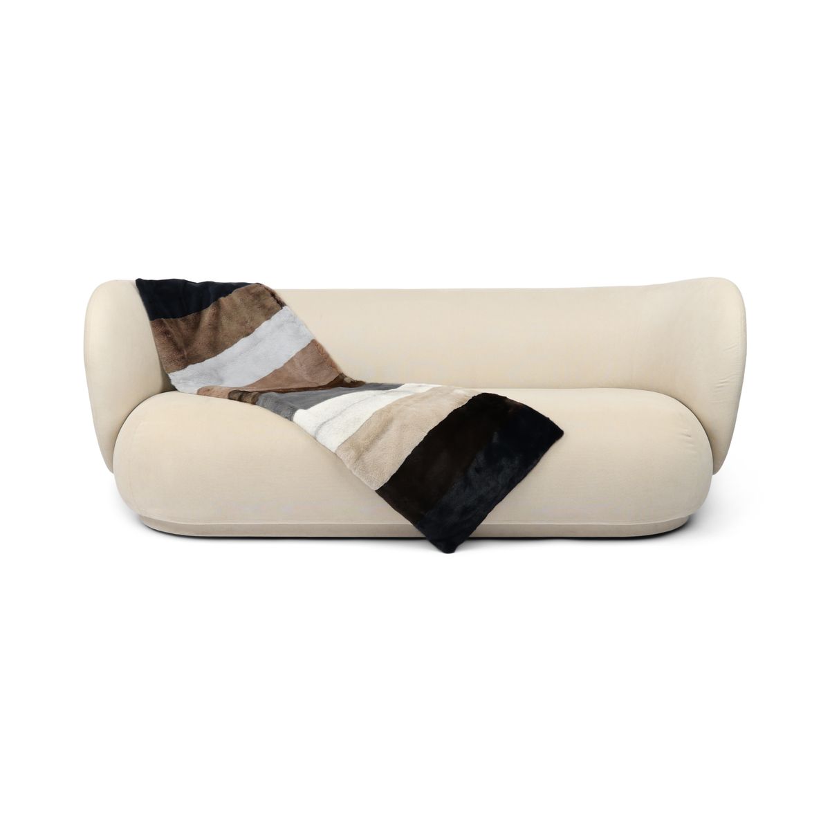 Deense Nerts Plaid | Kasjmier Achterkant | Multicolor | 52x156 cm