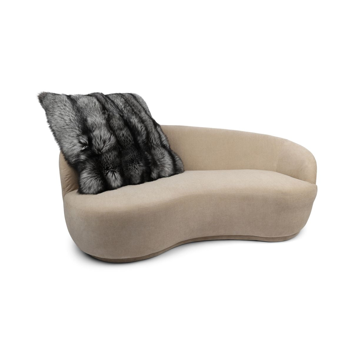 Premium Vos Kussen | Kasjmier achterkant | Noorwegen | Silver Fox | 80x80 cm