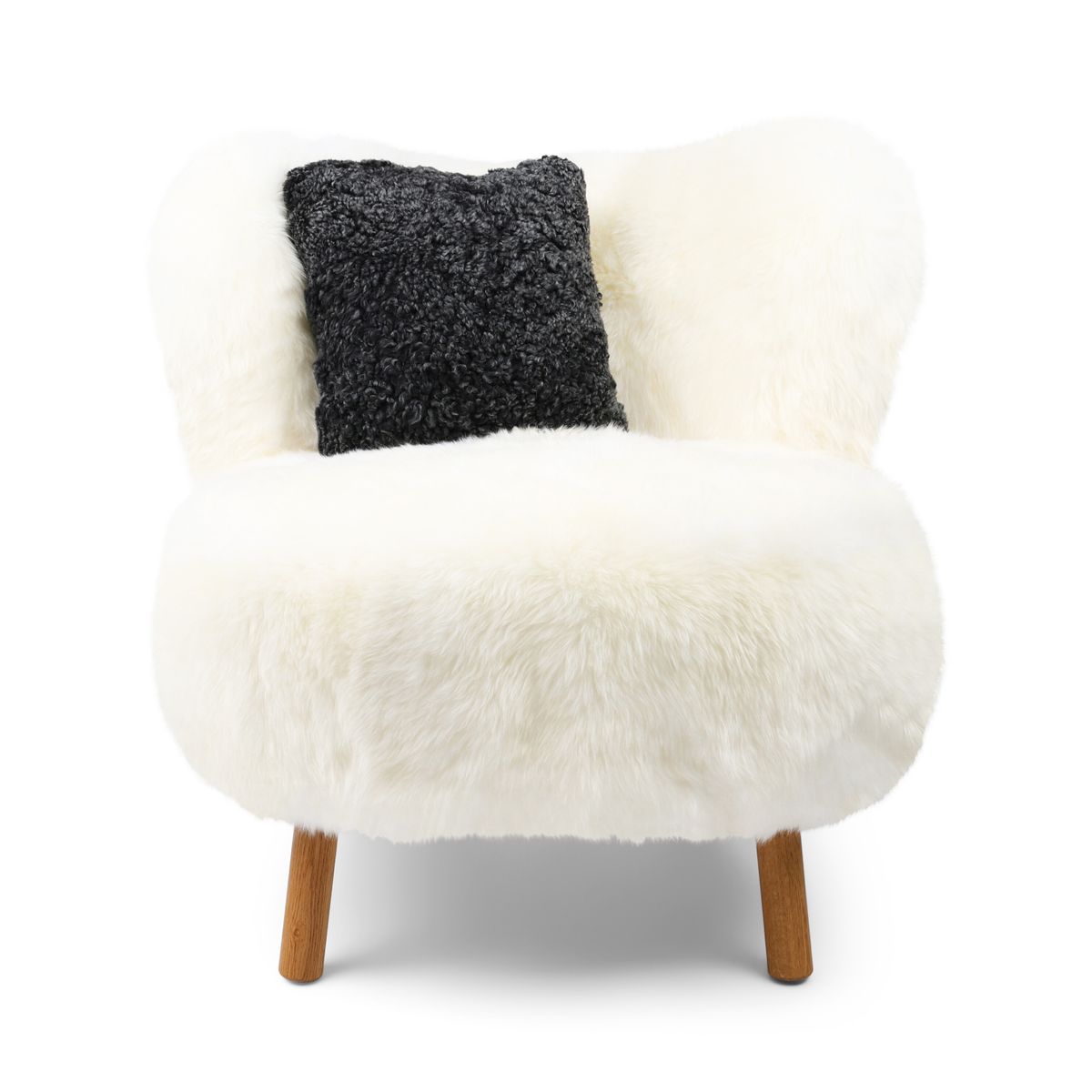 Ethan Puffy Loungestoel Ivoor