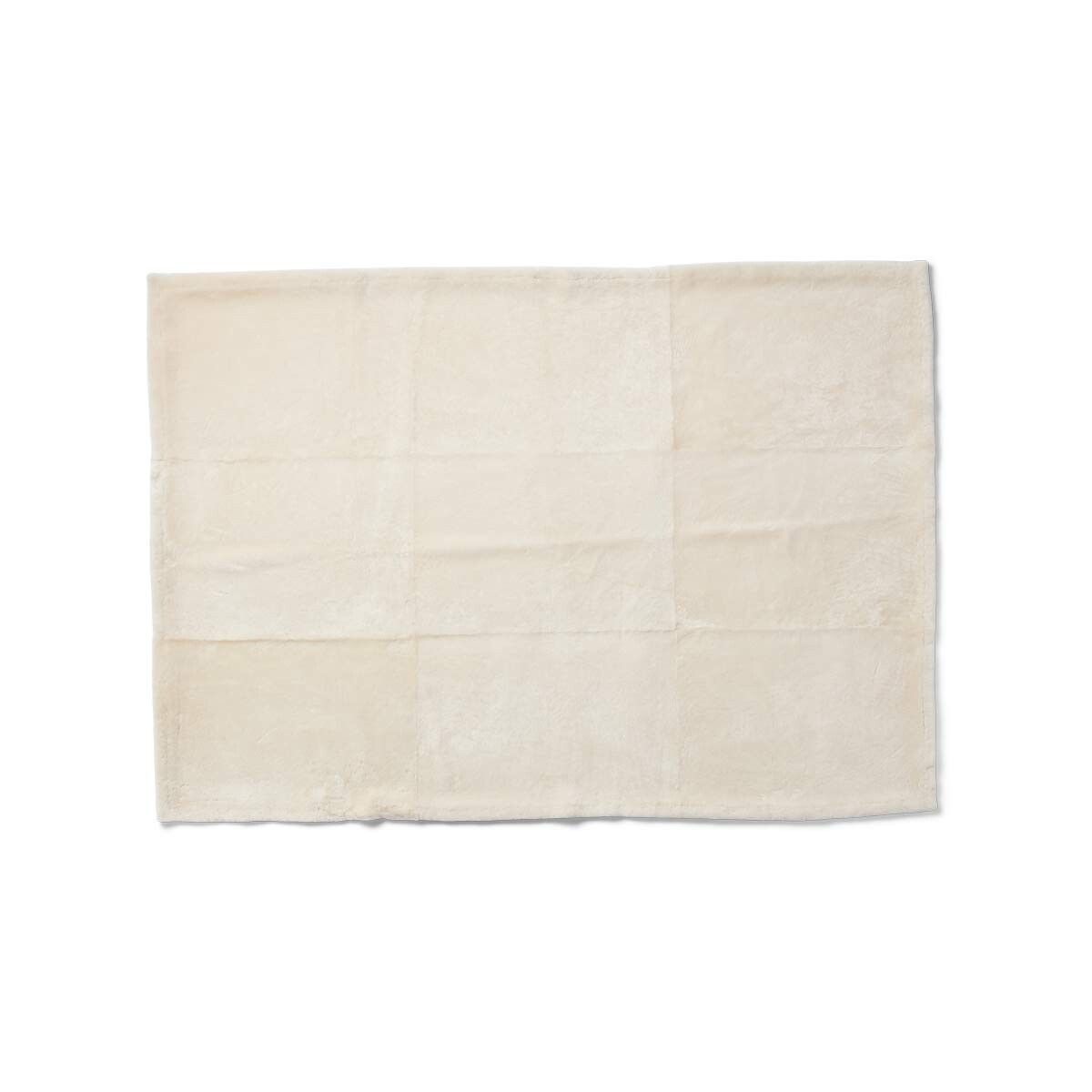 Angelina Plaid | Tweezijdige Schapenvacht | Korte Wol Beige