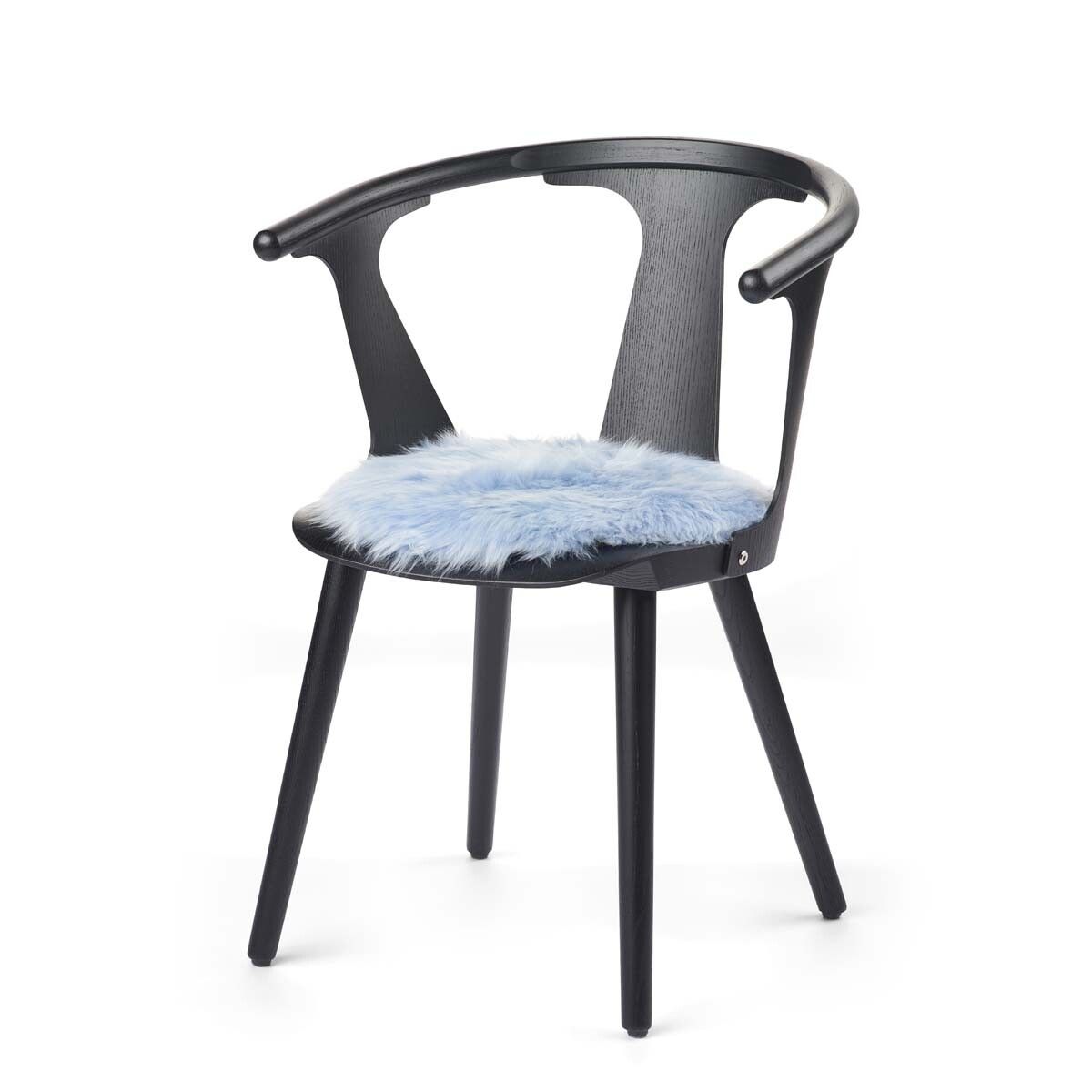 Langharige Schapenvacht Stoel Cover | Ø38 cm Zomerhemel blauw