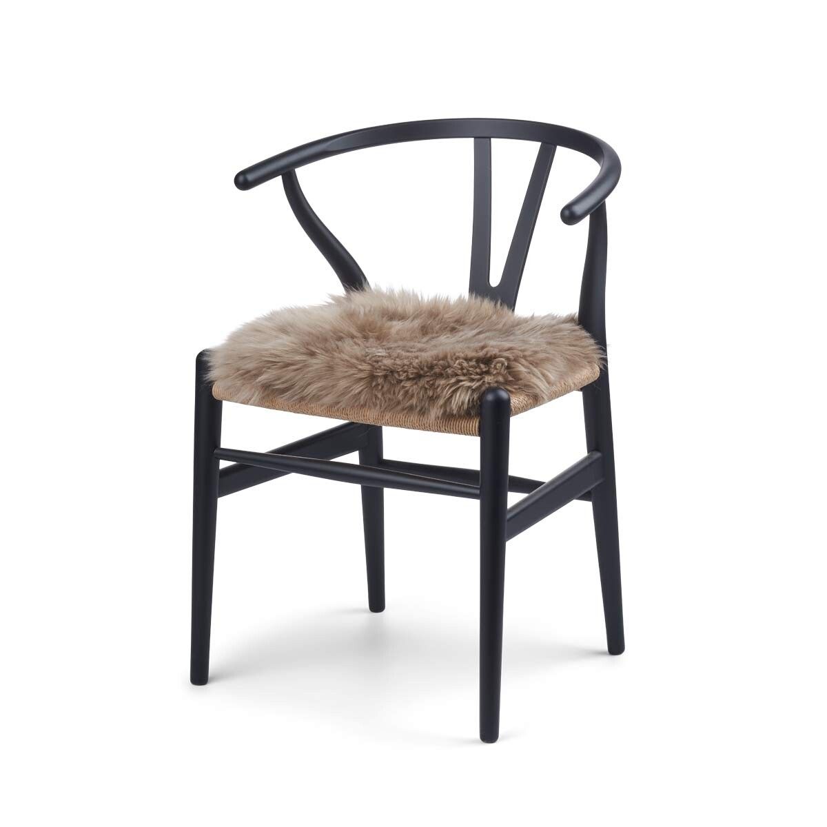 Langharige Schapenvacht Seat Cover Zero Waste Taupe