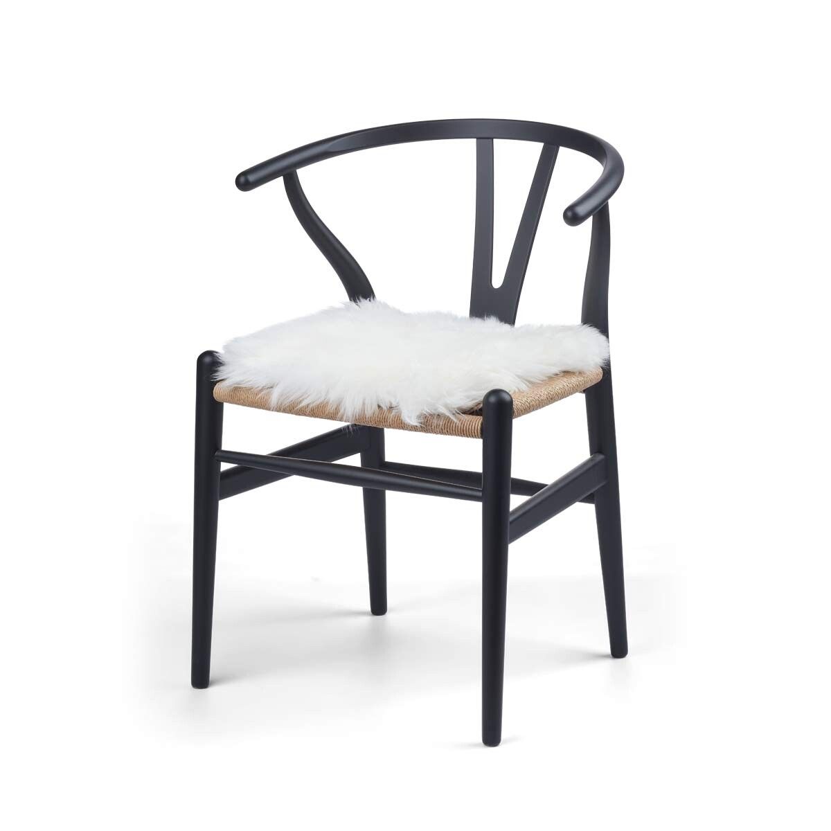 Langharige Schapenvacht Seat Cover Zero Waste Ivoor