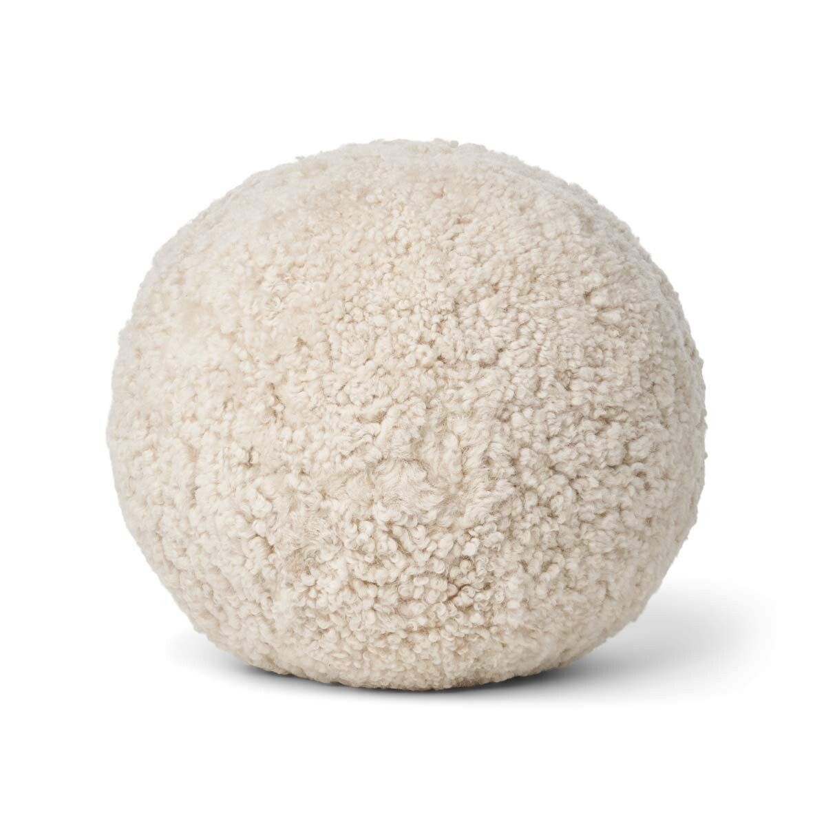 Angeliet Kussen | Ø25 cm | Ø30 cm | Ø35 cm SW Curly Parelgrijs