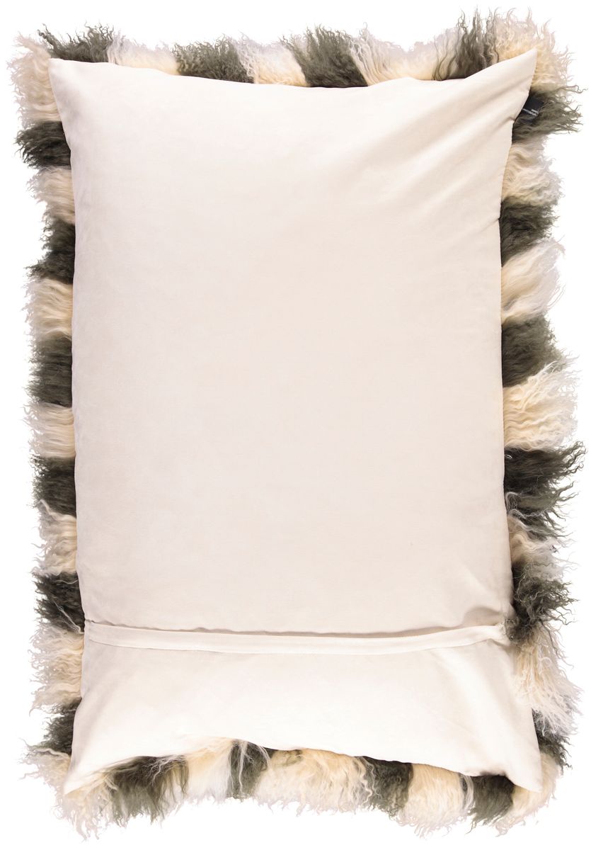 Curly Kussen | 60x90 cm Poollicht/randgroen