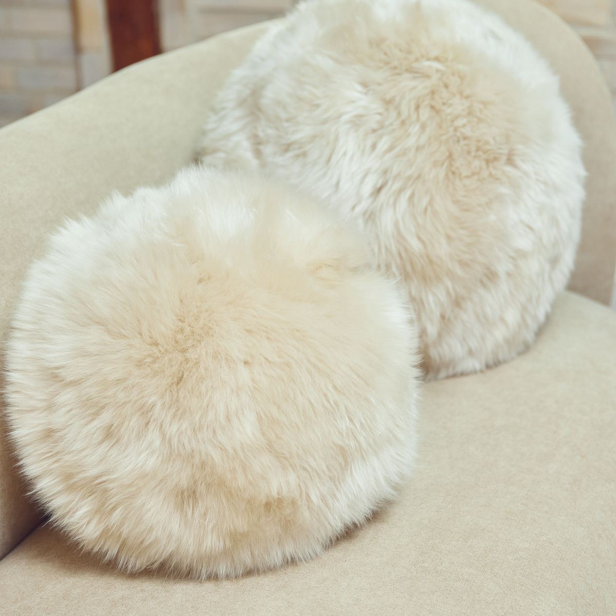 Angeliet Kussen | Ø30 cm | Ø25 | Ø35 | LW Zwart