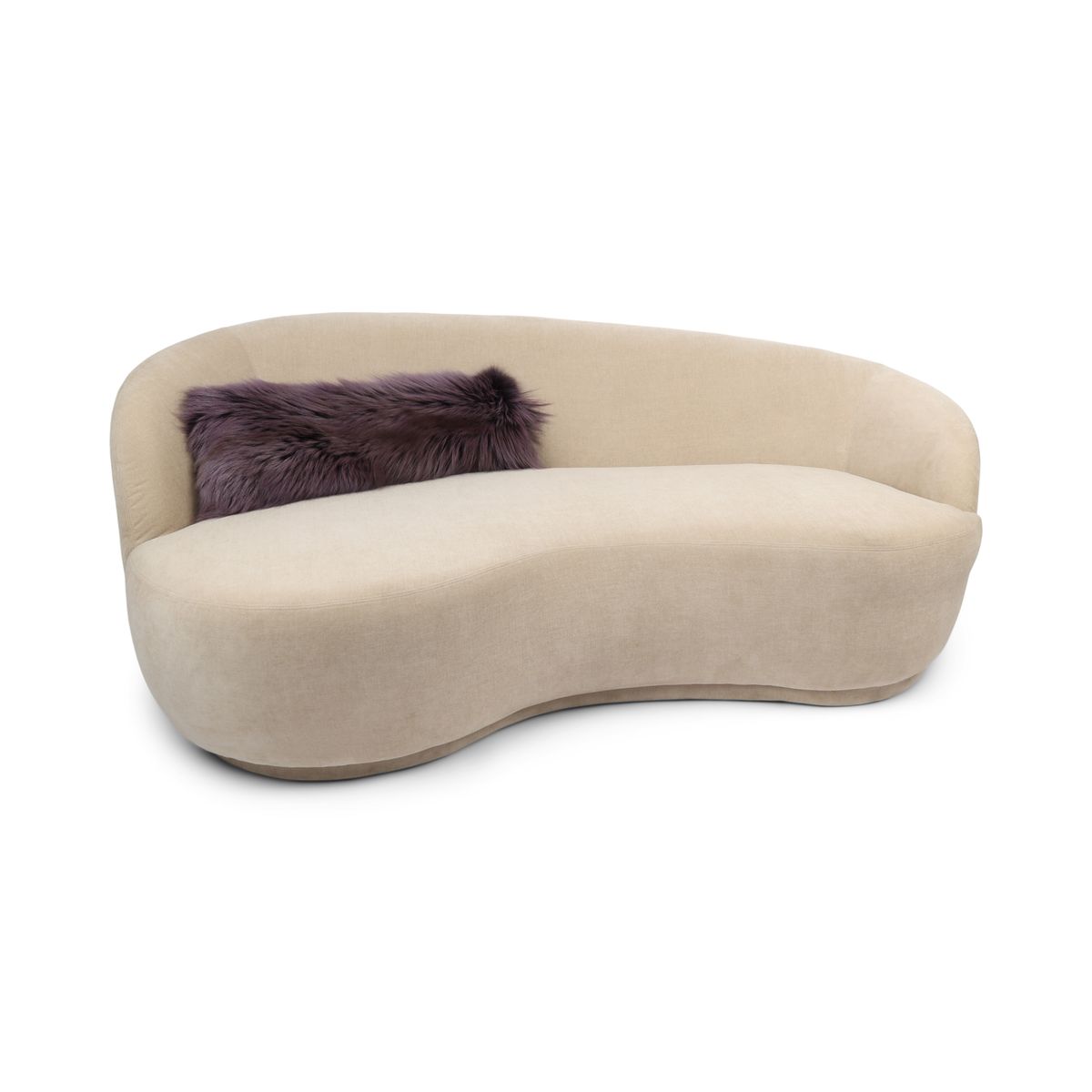 Premium Vos Kussen | Kasjmier achterkant | Noorwegen | Paars | 70x24 cm