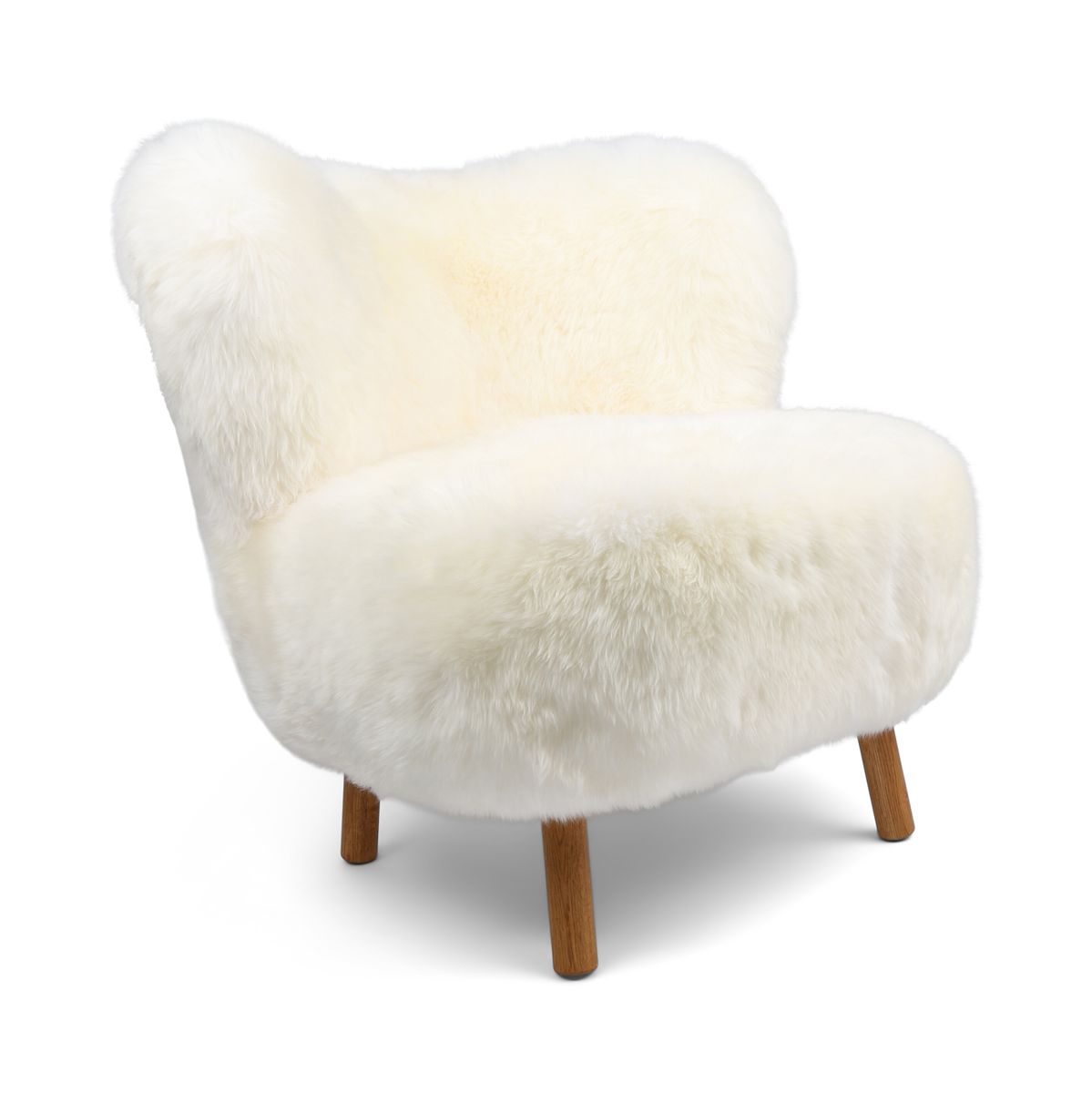 Ethan Puffy Loungestoel Ivoor