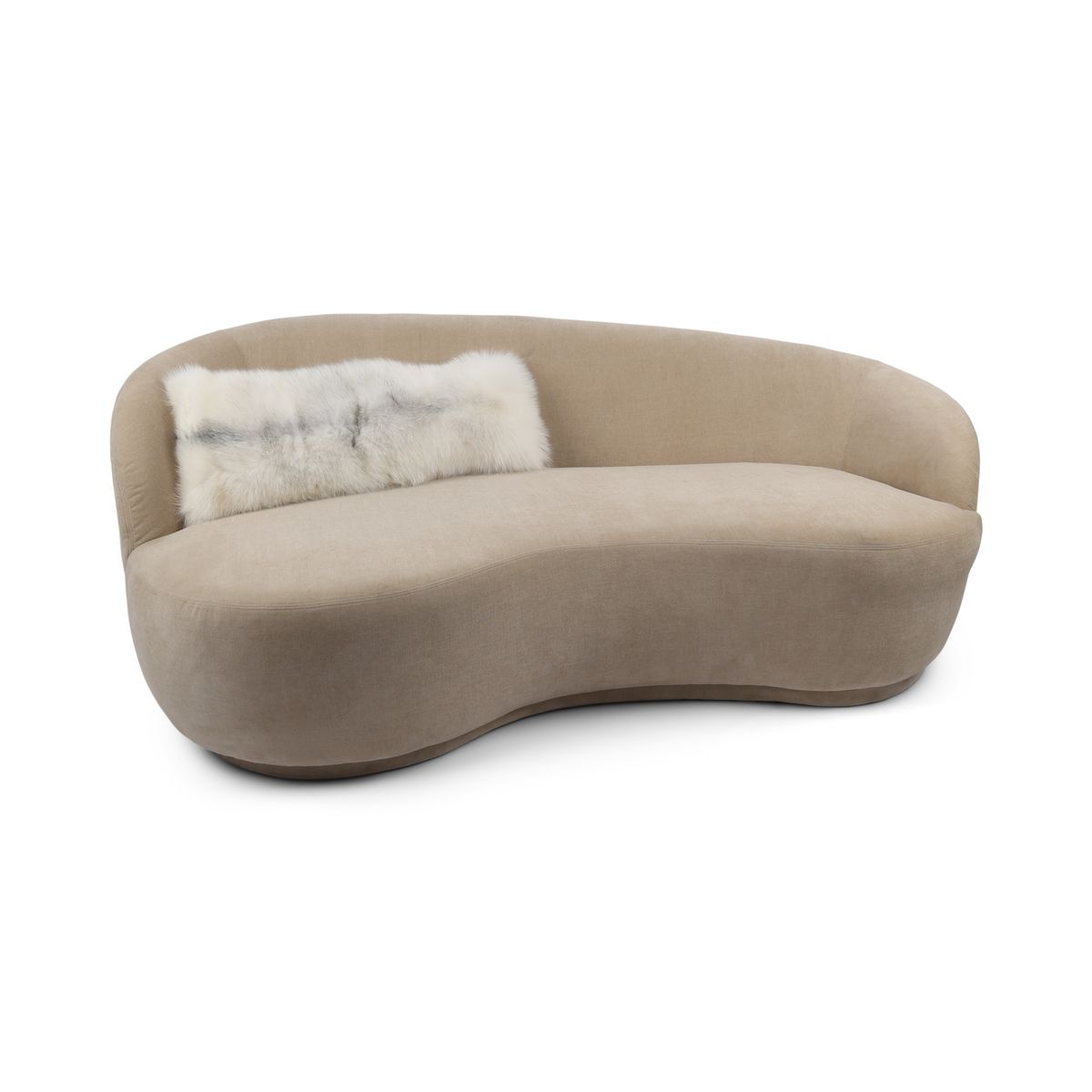 Premium Vos Kussen | kasjmier achterkant | Noorwegen | Arctic Marble Fox | 30x80 cm