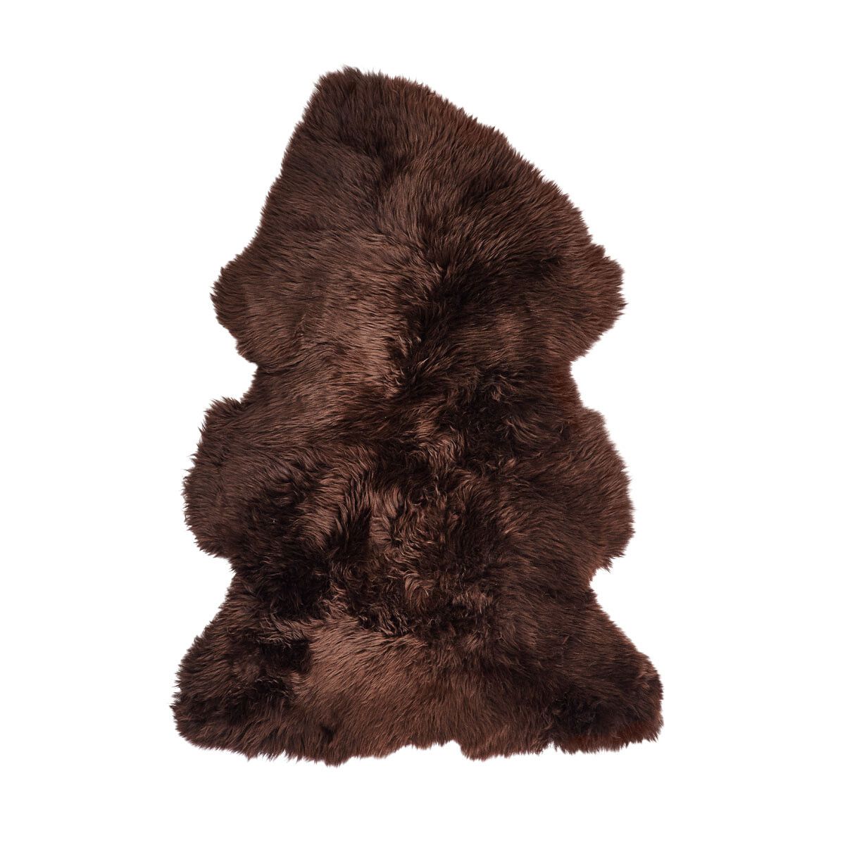 Premium Kwaliteit | Nieuw- Zeelandse schapenvacht | Langharig | 115 x 60 cm Chocolade