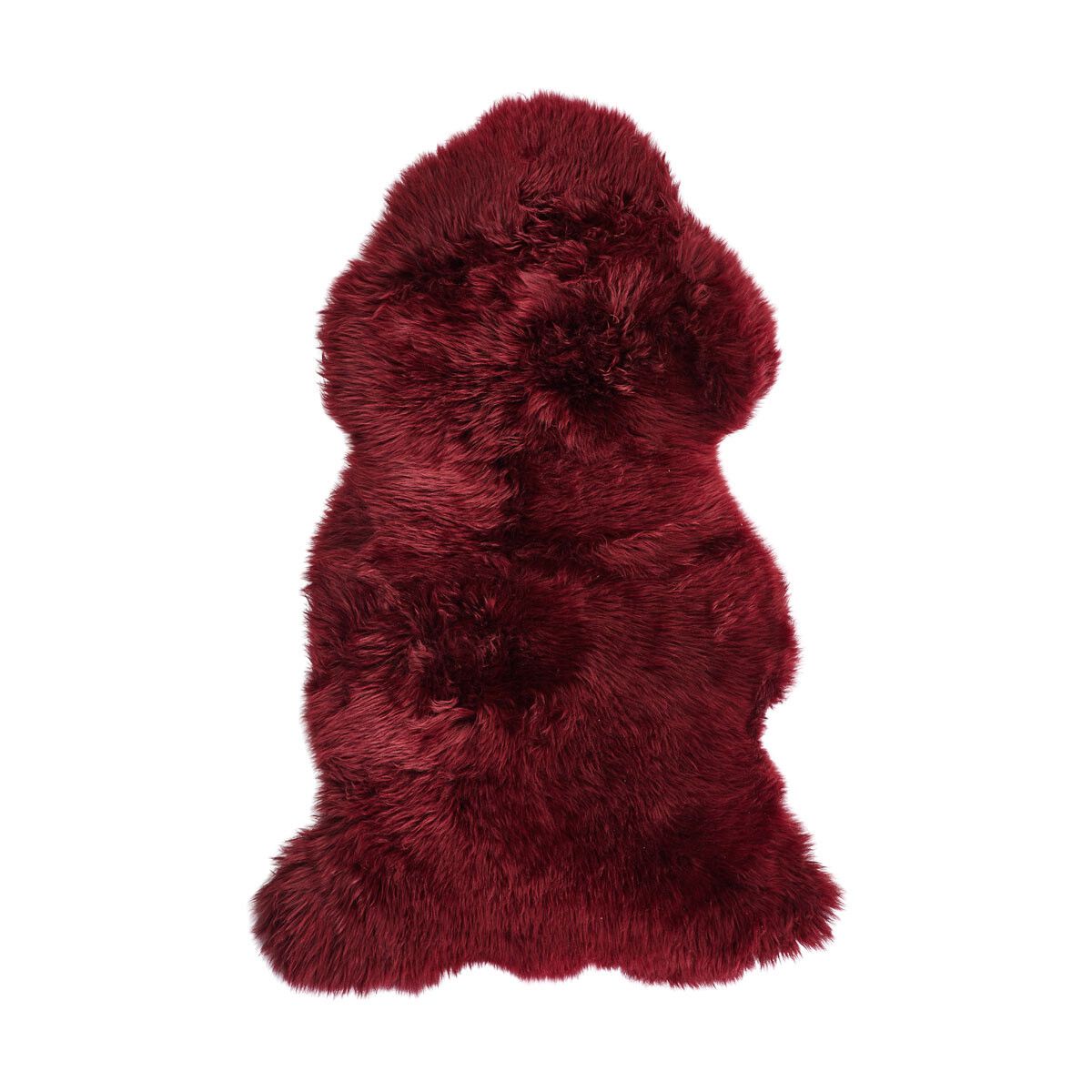 Premium Kwaliteit | Nieuw- Zeelandse schapenvacht | Langharig | 115 x 60 cm Burgundy
