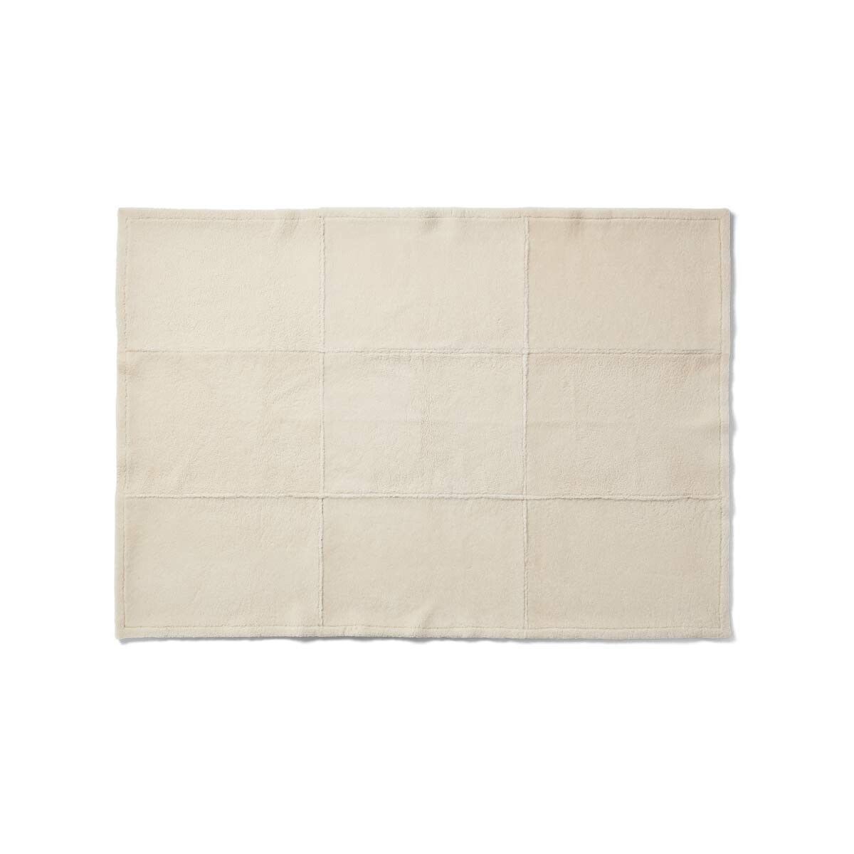 Addison Plaid | Tweezijdige Schapenvacht | Korte Wol Zwart/Wit