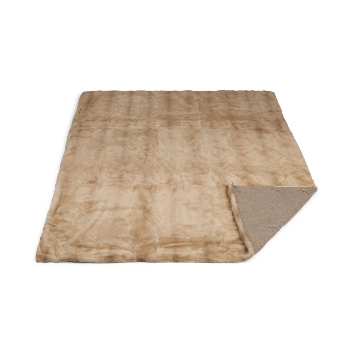 Deense Nerts Plaid | Kasjmier Achterkant | Palomino | 165x200 cm