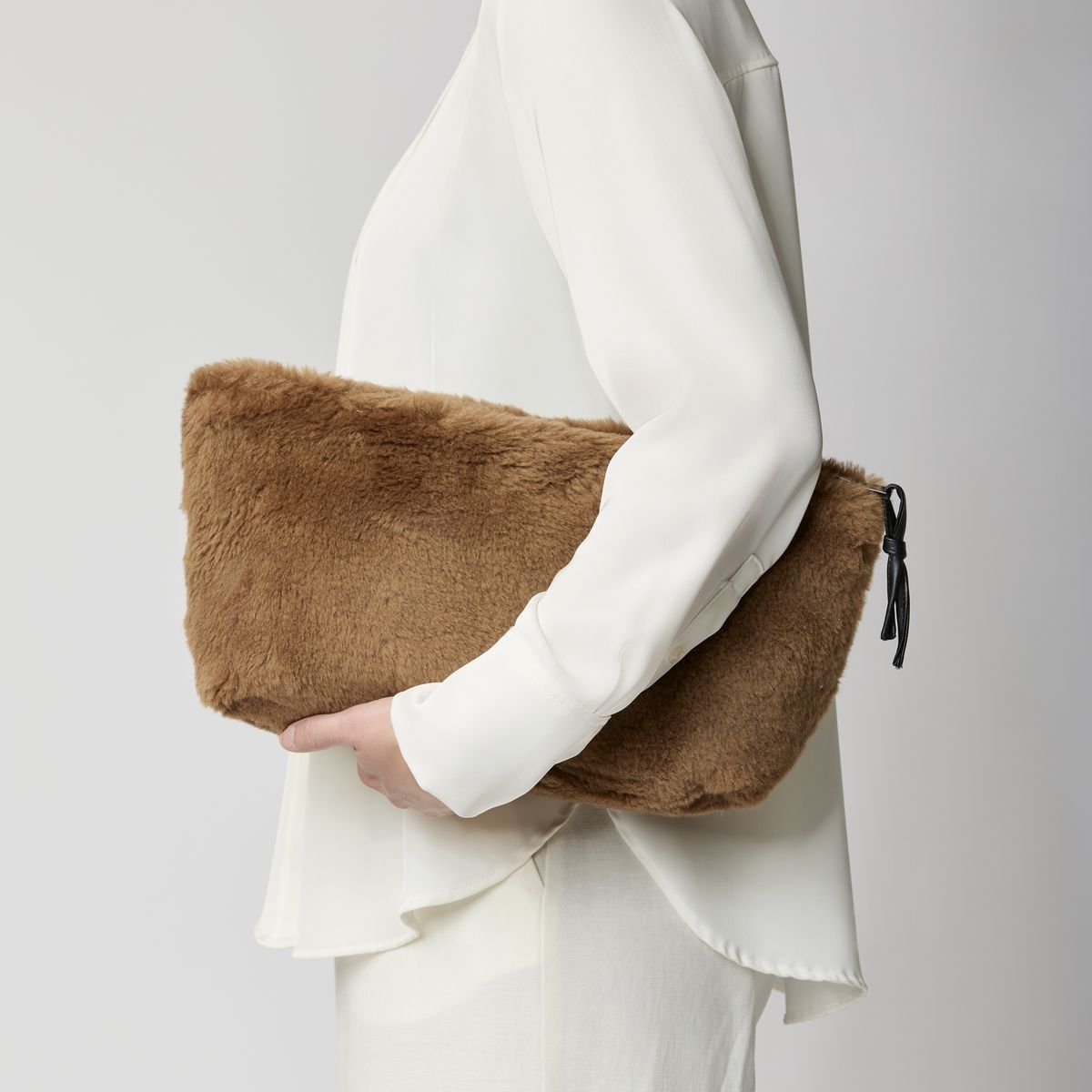 Havana Maxi Clutch Tas Leer Bruin