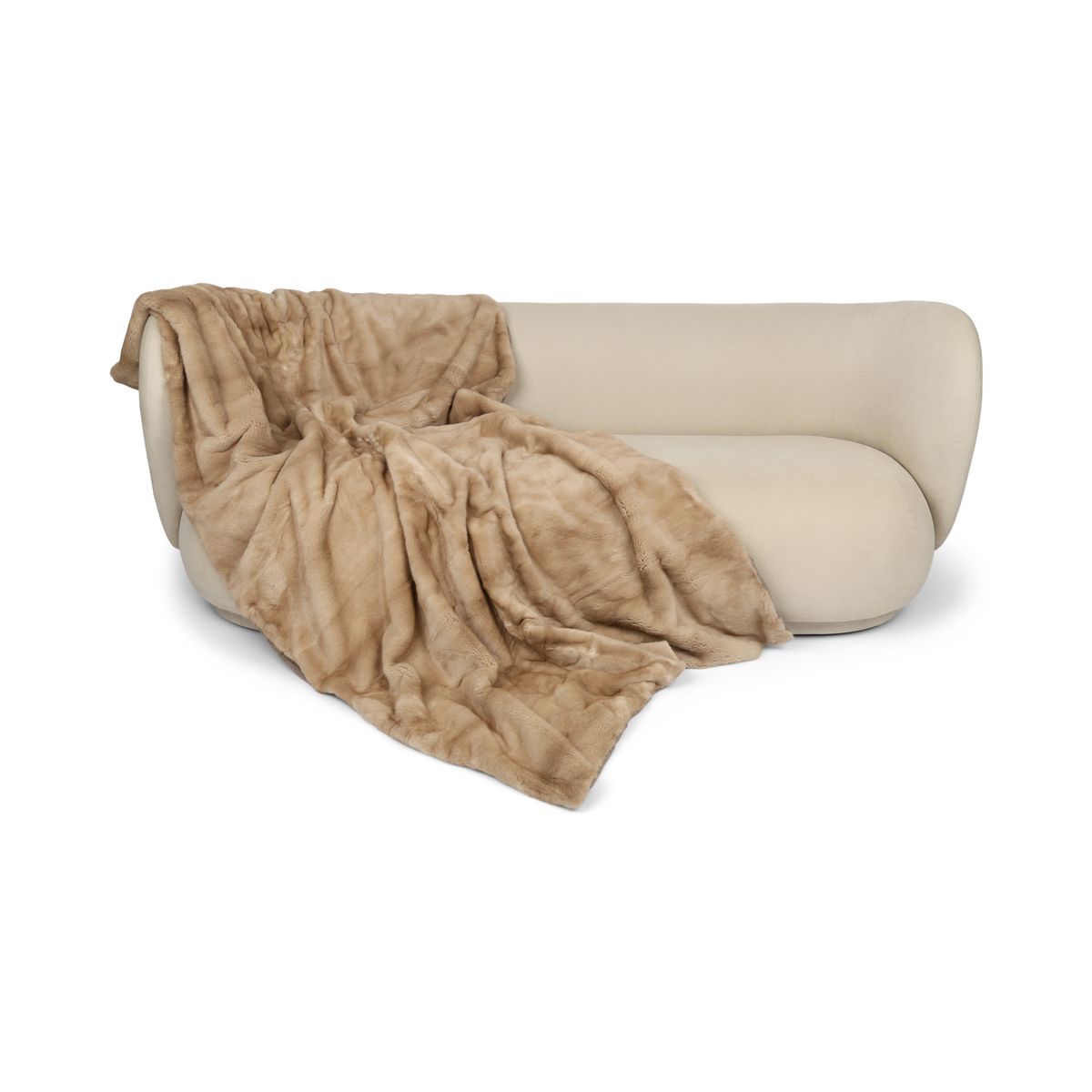 Nerts Plaid | Kasjmier Achterkant | Palomino | 130x220 cm