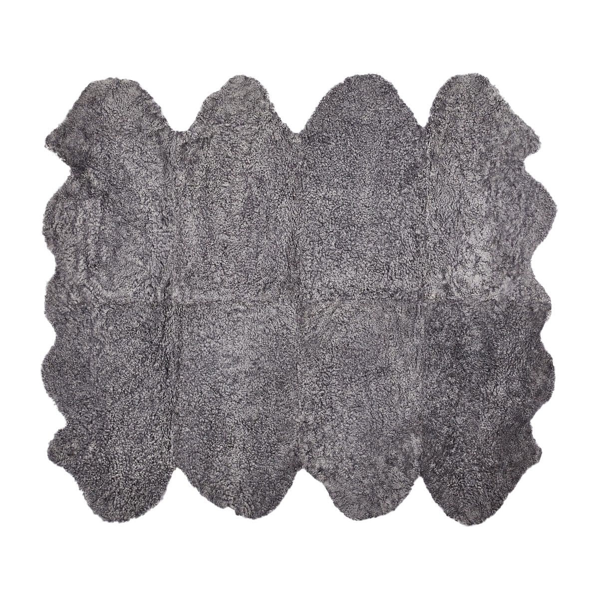 Nieuw- Zeelandse schapenvacht | Kortharig | Kleed 180x214 cm Lichtgrijs snow top
